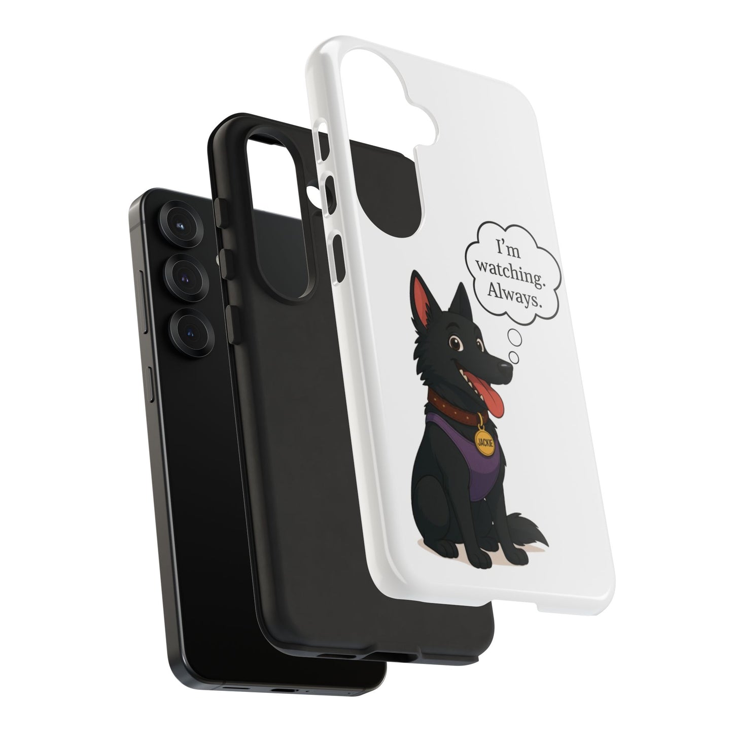 Jackie the Watcher – Funny Dog Phone Case