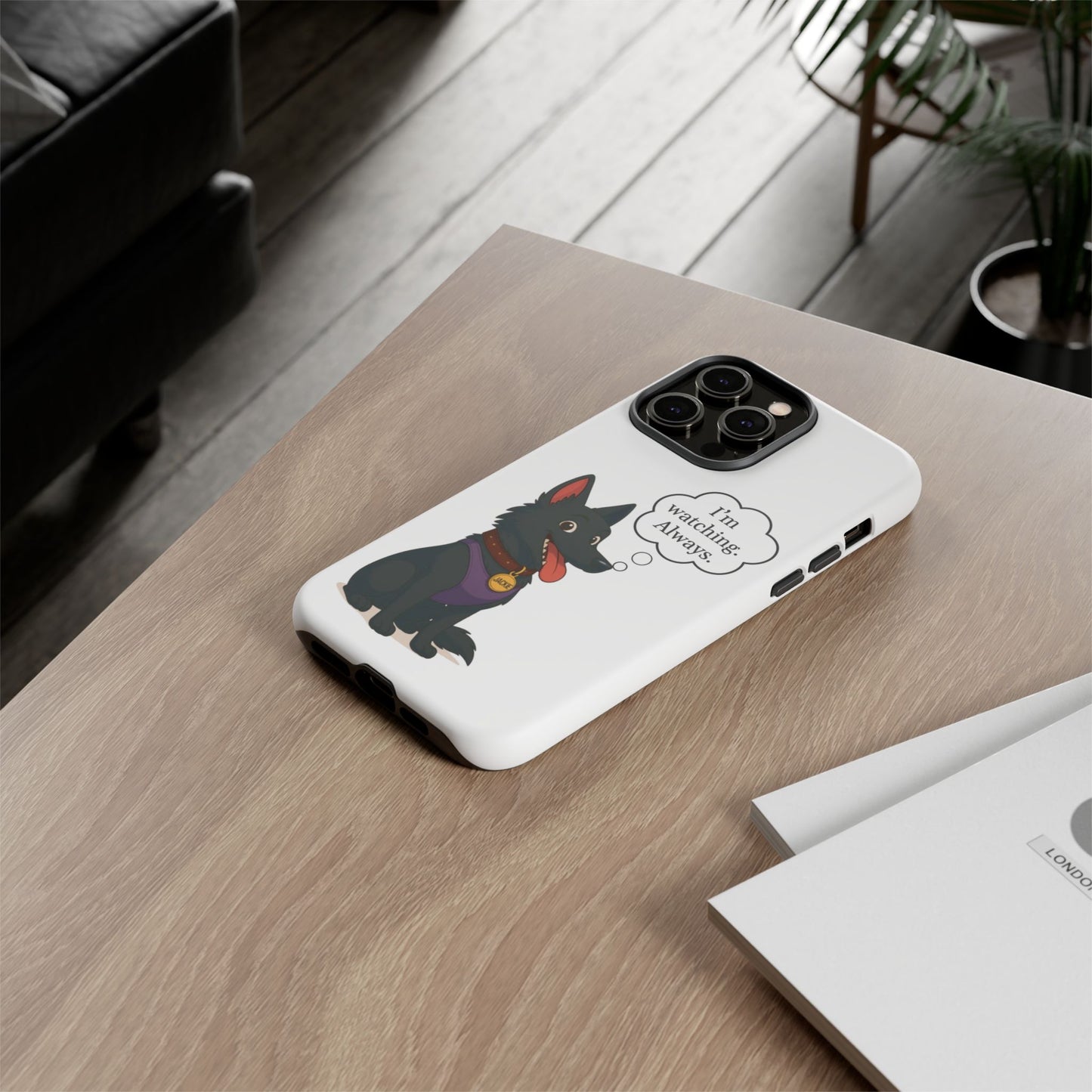 Jackie the Watcher – Funny Dog Phone Case