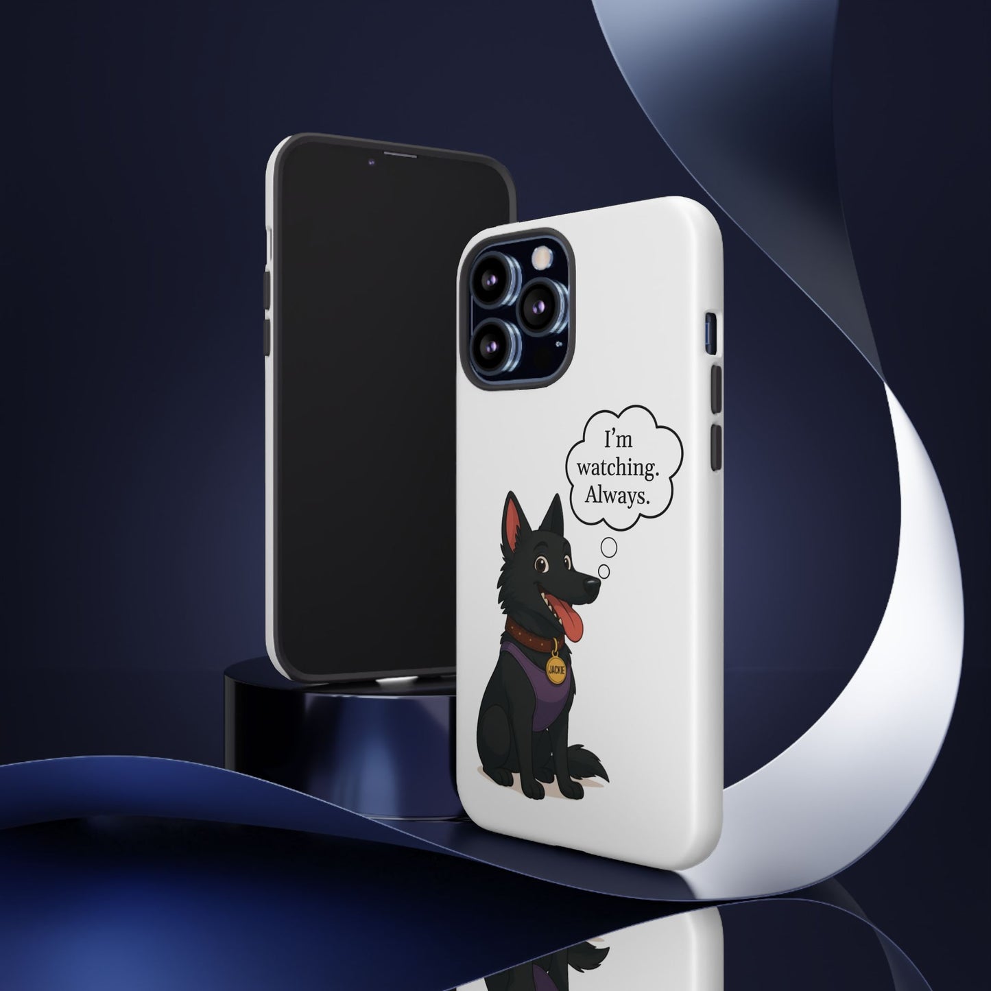Jackie the Watcher – Funny Dog Phone Case