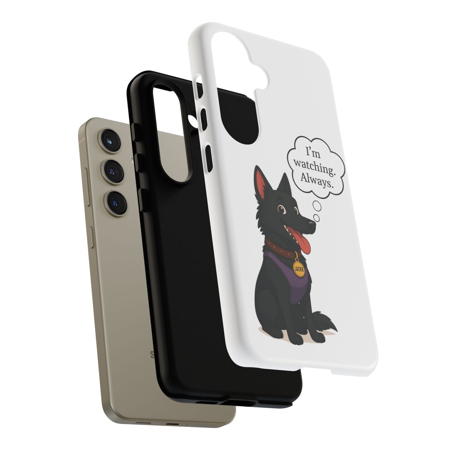 Jackie the Watcher – Funny Dog Phone Case
