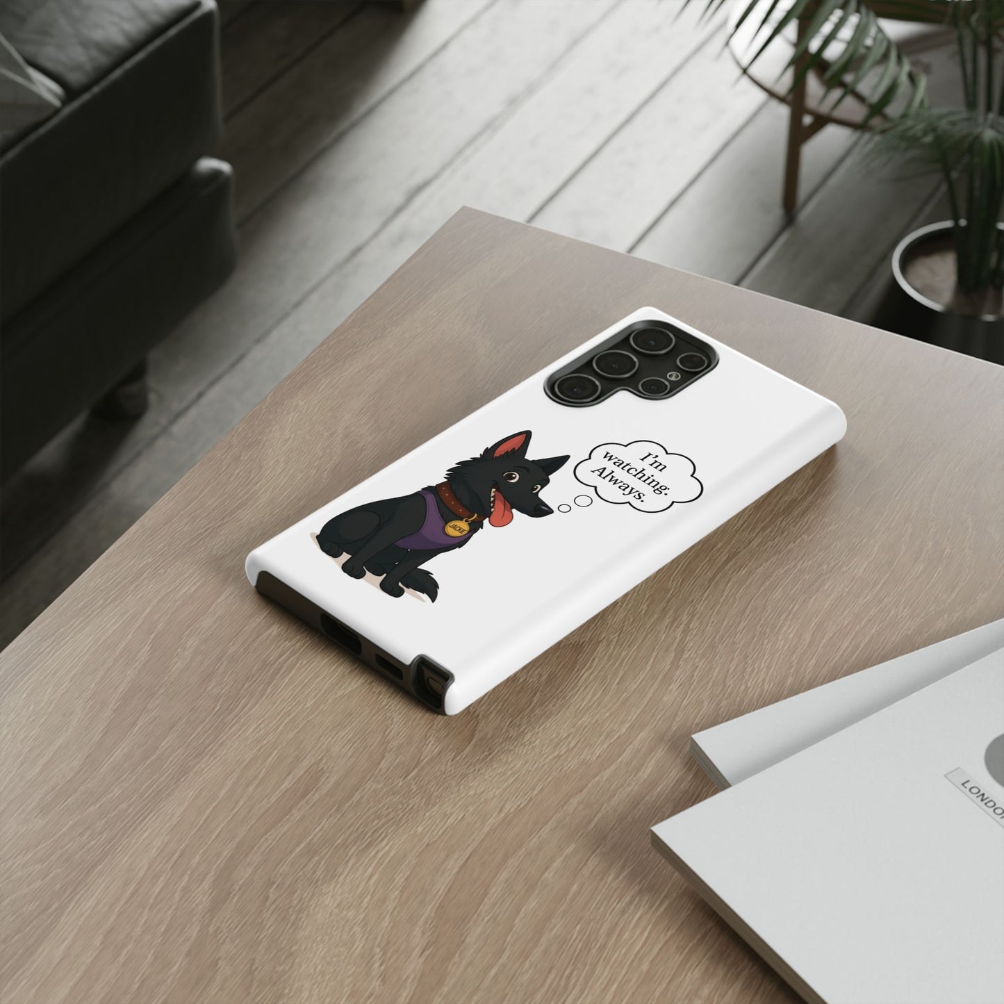 Jackie the Watcher – Funny Dog Phone Case