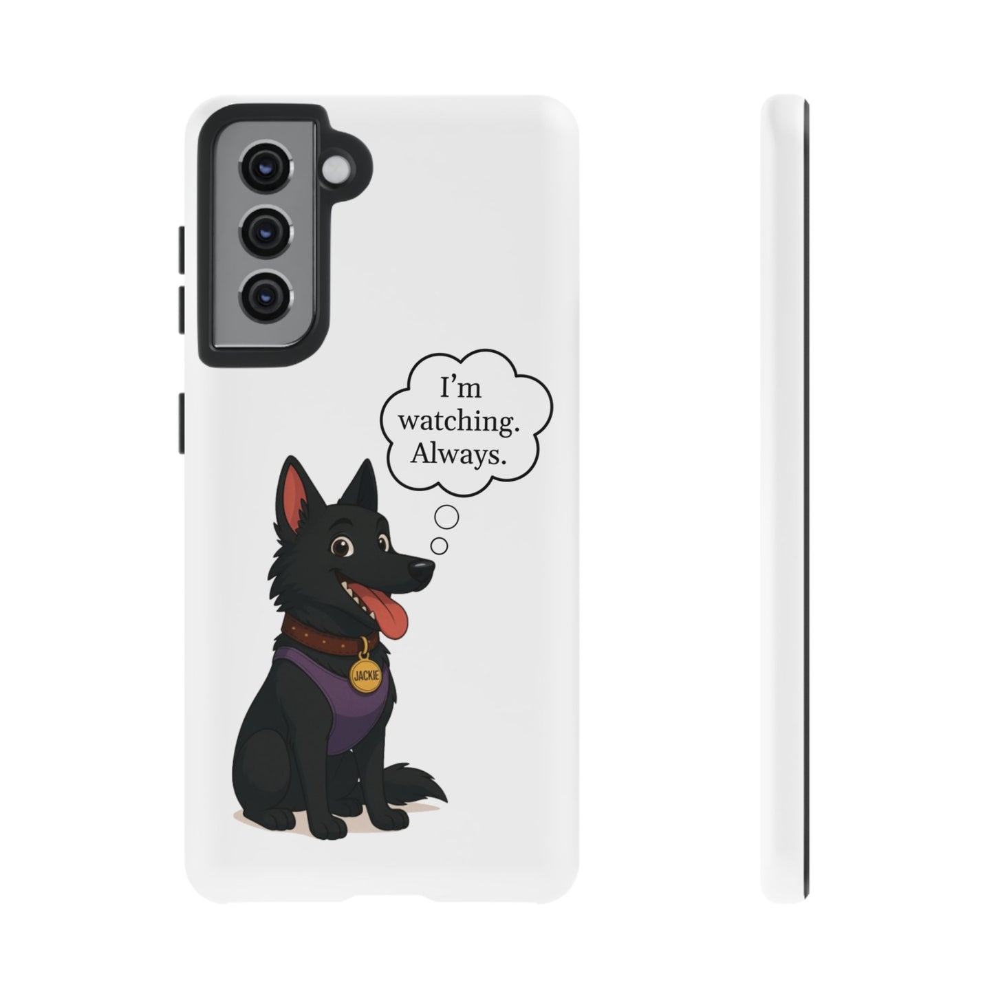 Jackie the Watcher – Funny Dog Phone Case