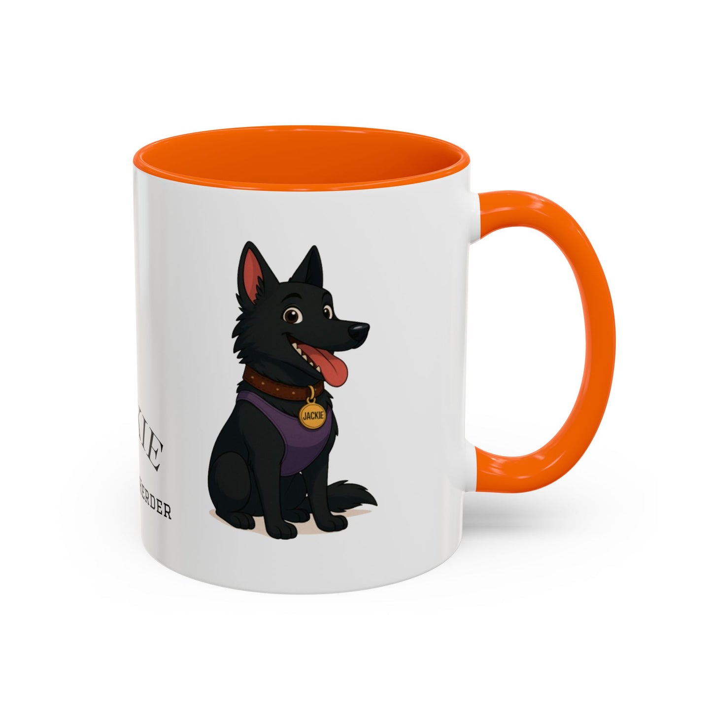 Funny Belgian Shepherd Dog Mug – Jackie the Happy Herder