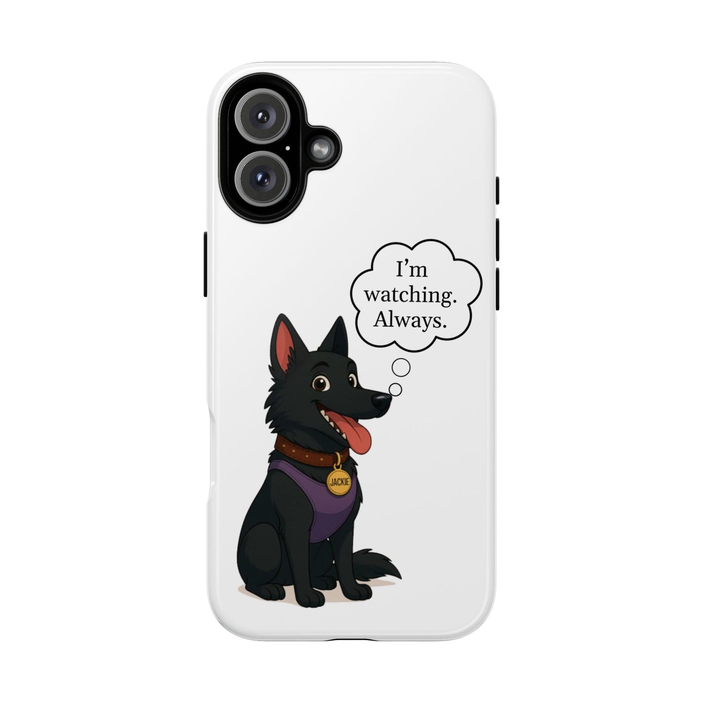 Jackie the Watcher – Funny Dog Phone Case