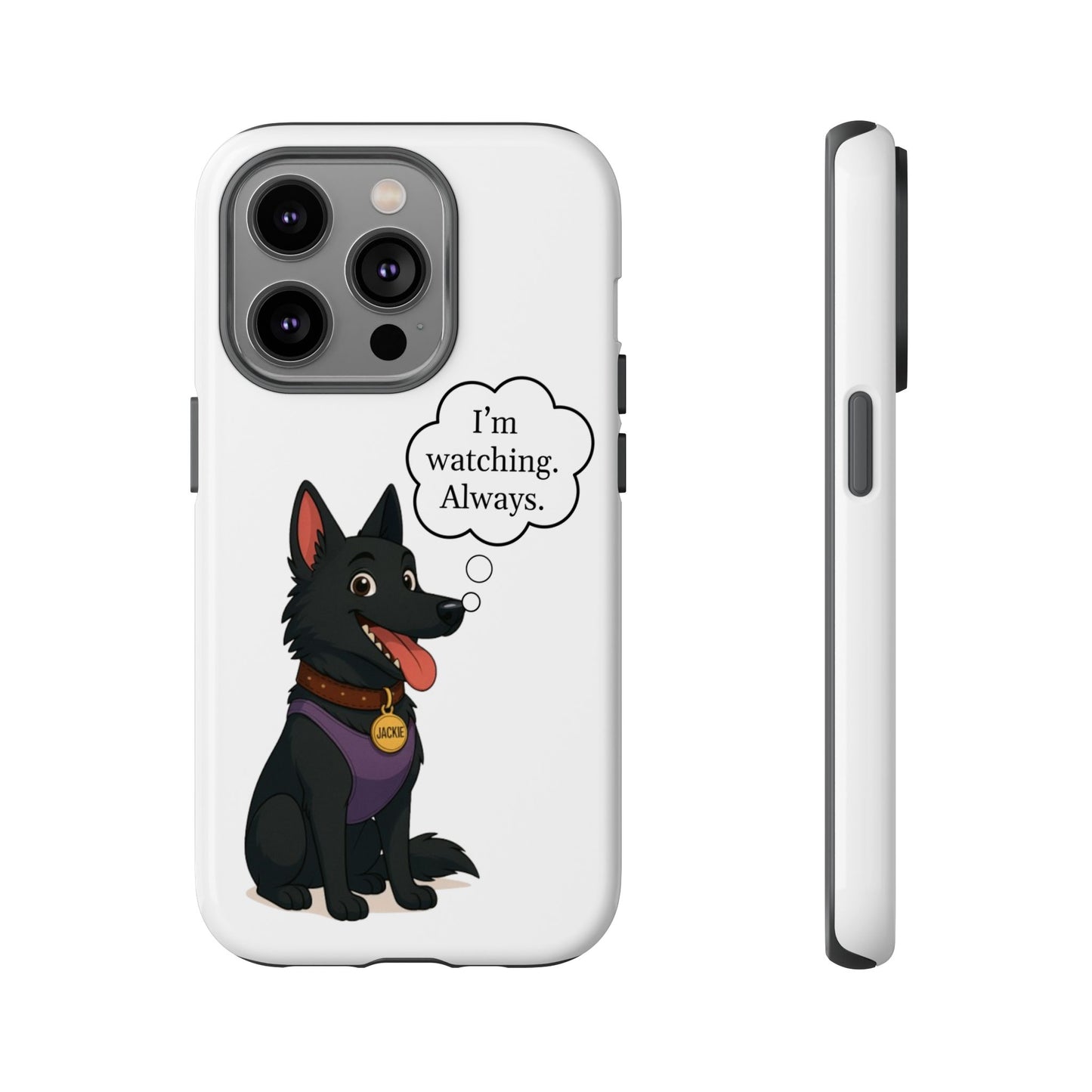 Jackie the Watcher – Funny Dog Phone Case
