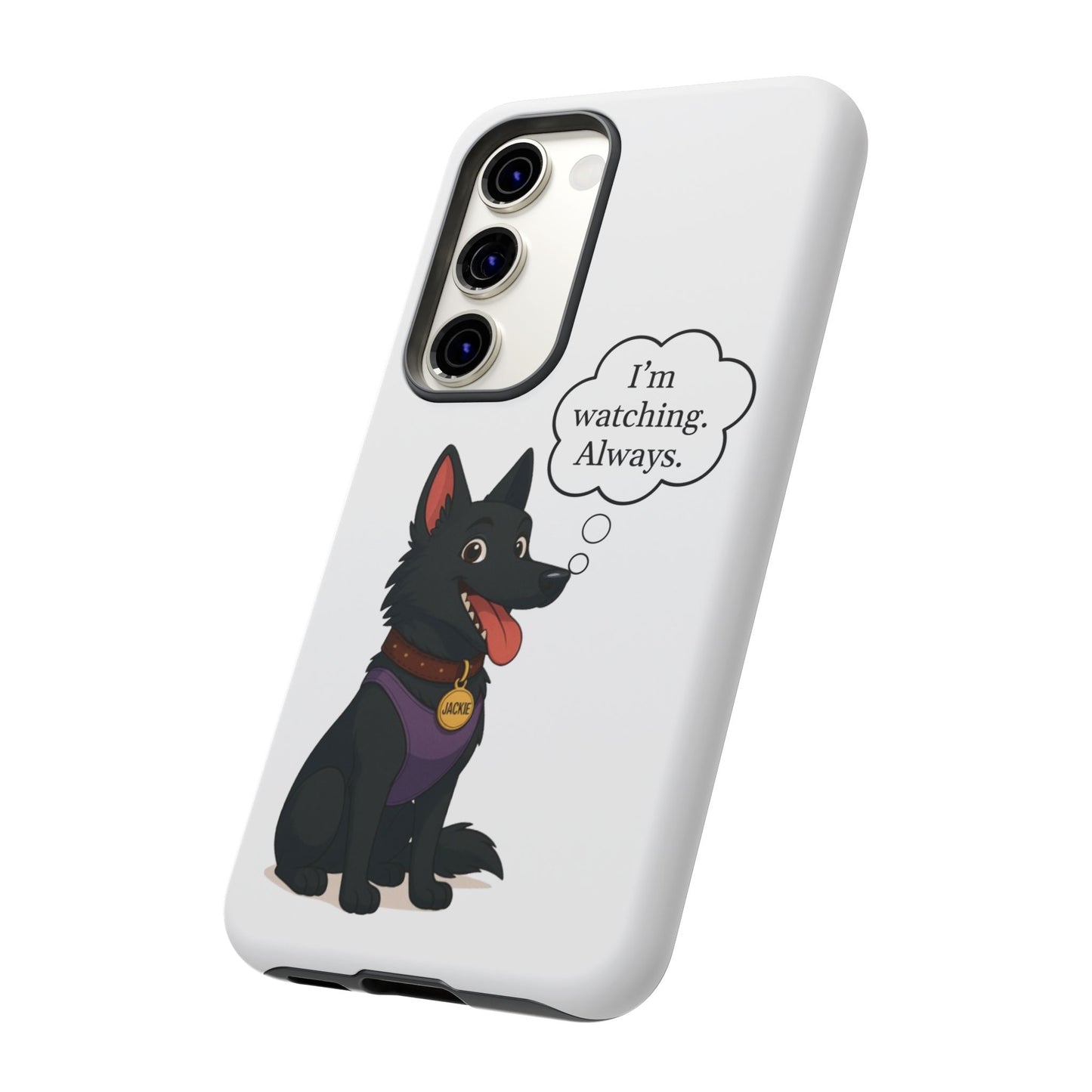Jackie the Watcher – Funny Dog Phone Case