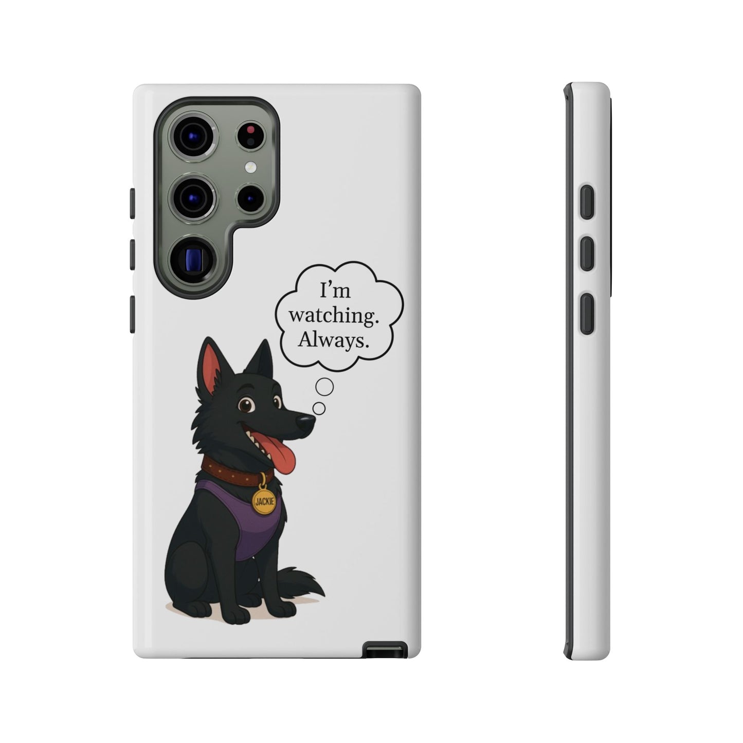 Jackie the Watcher – Funny Dog Phone Case