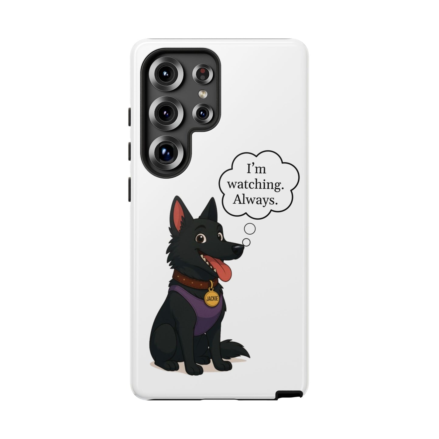 Jackie the Watcher – Funny Dog Phone Case