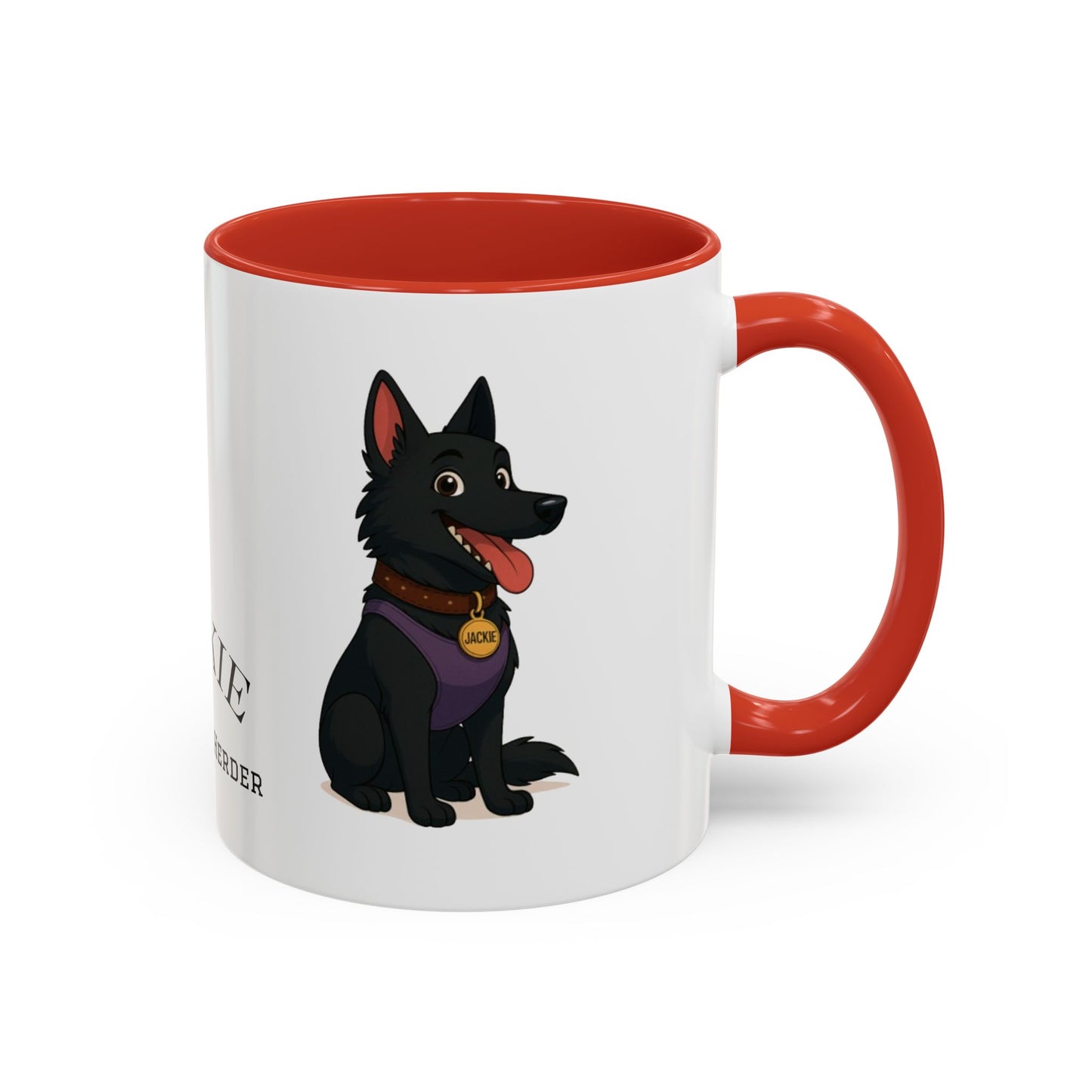 Funny Belgian Shepherd Dog Mug – Jackie the Happy Herder