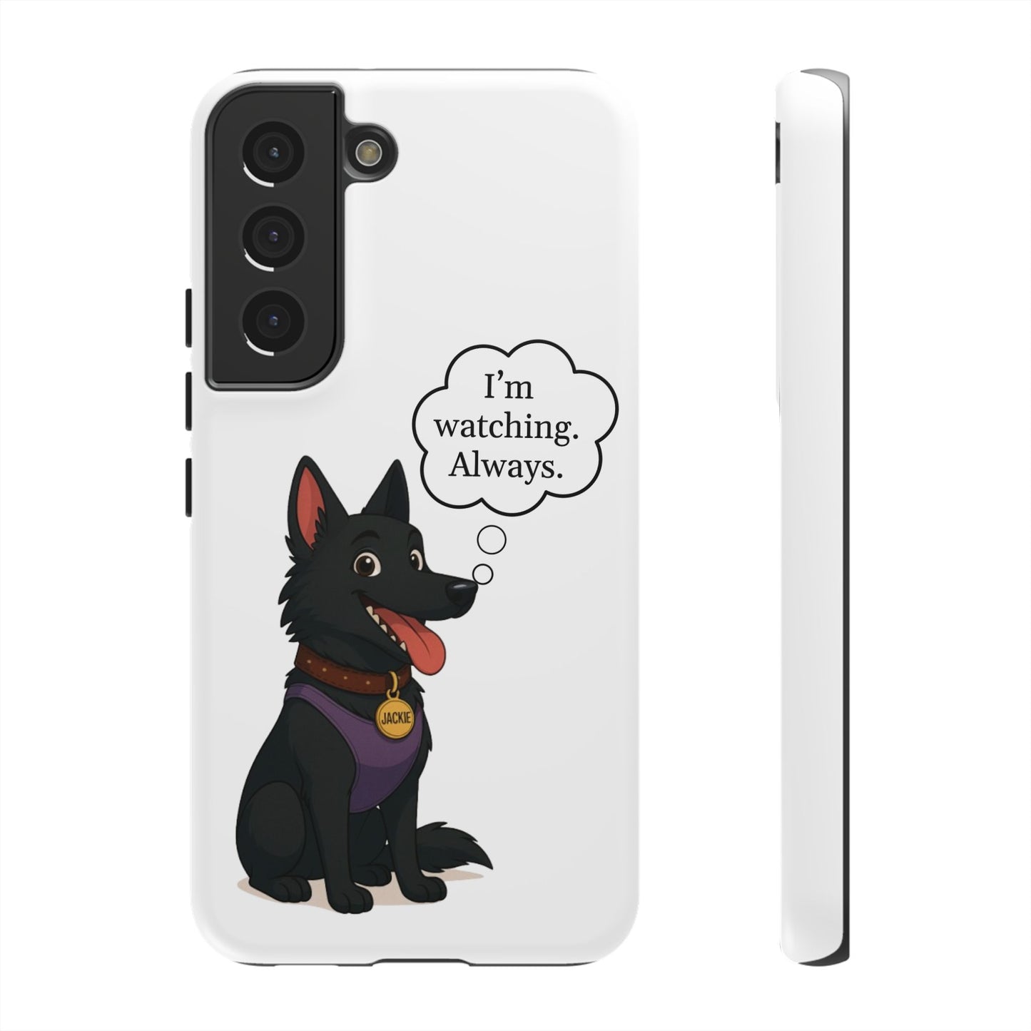 Jackie the Watcher – Funny Dog Phone Case