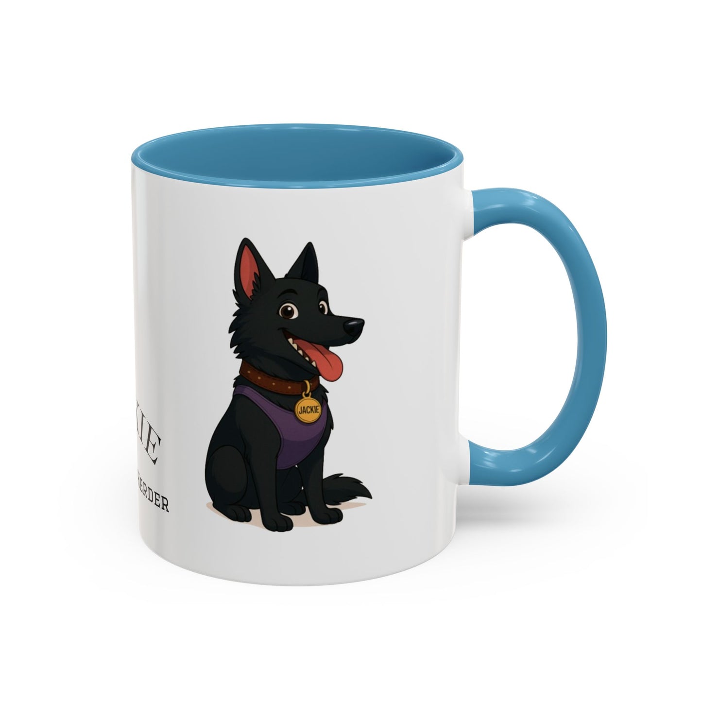 Funny Belgian Shepherd Dog Mug – Jackie the Happy Herder