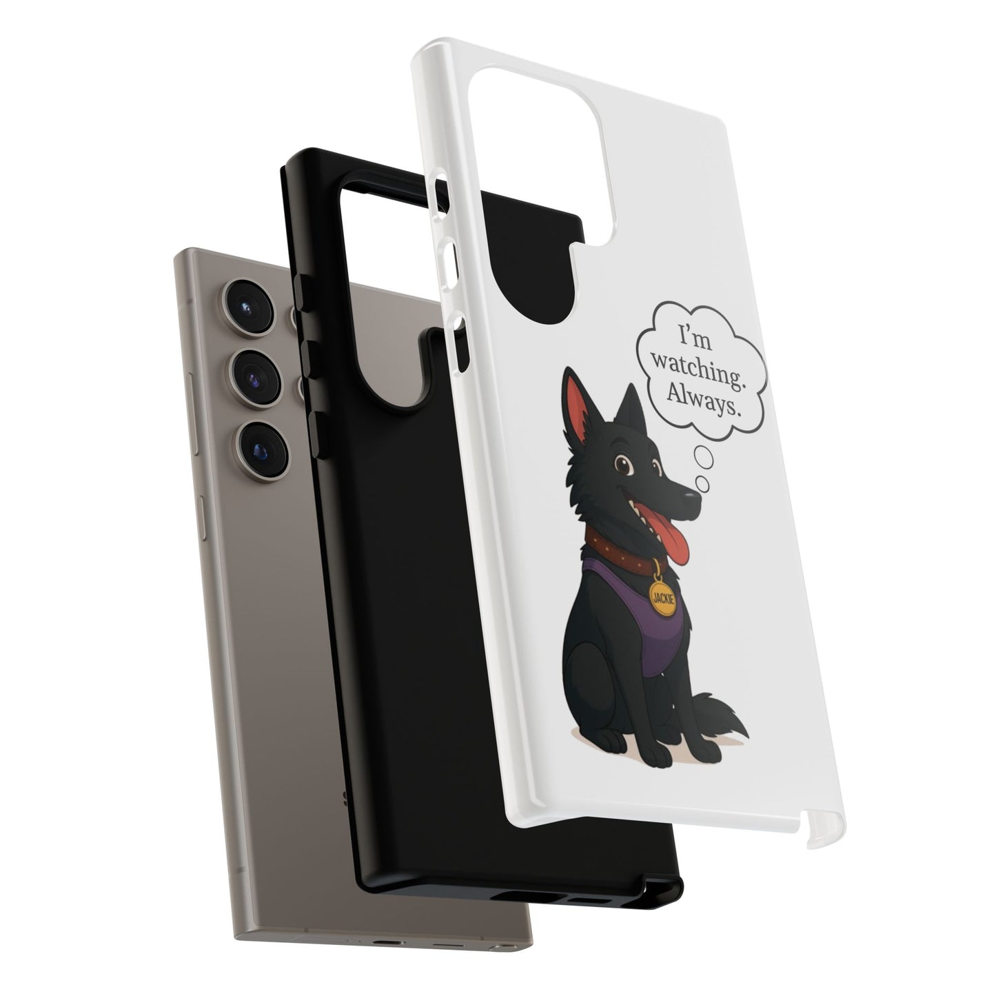 Jackie the Watcher – Funny Dog Phone Case