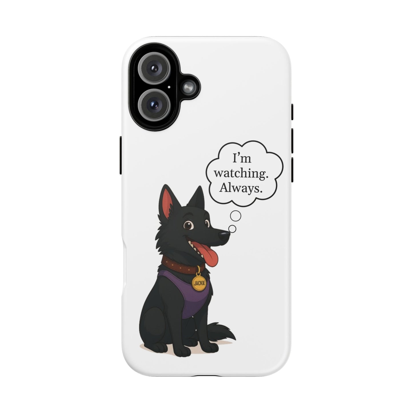 Jackie the Watcher – Funny Dog Phone Case