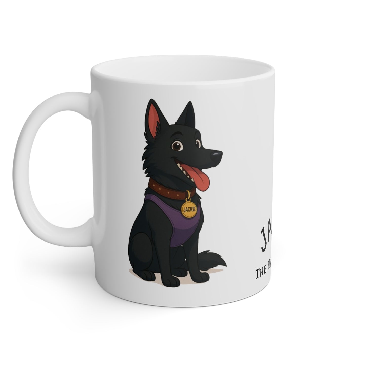 Funny Belgian Shepherd Dog Mug – Jackie the Happy Herder