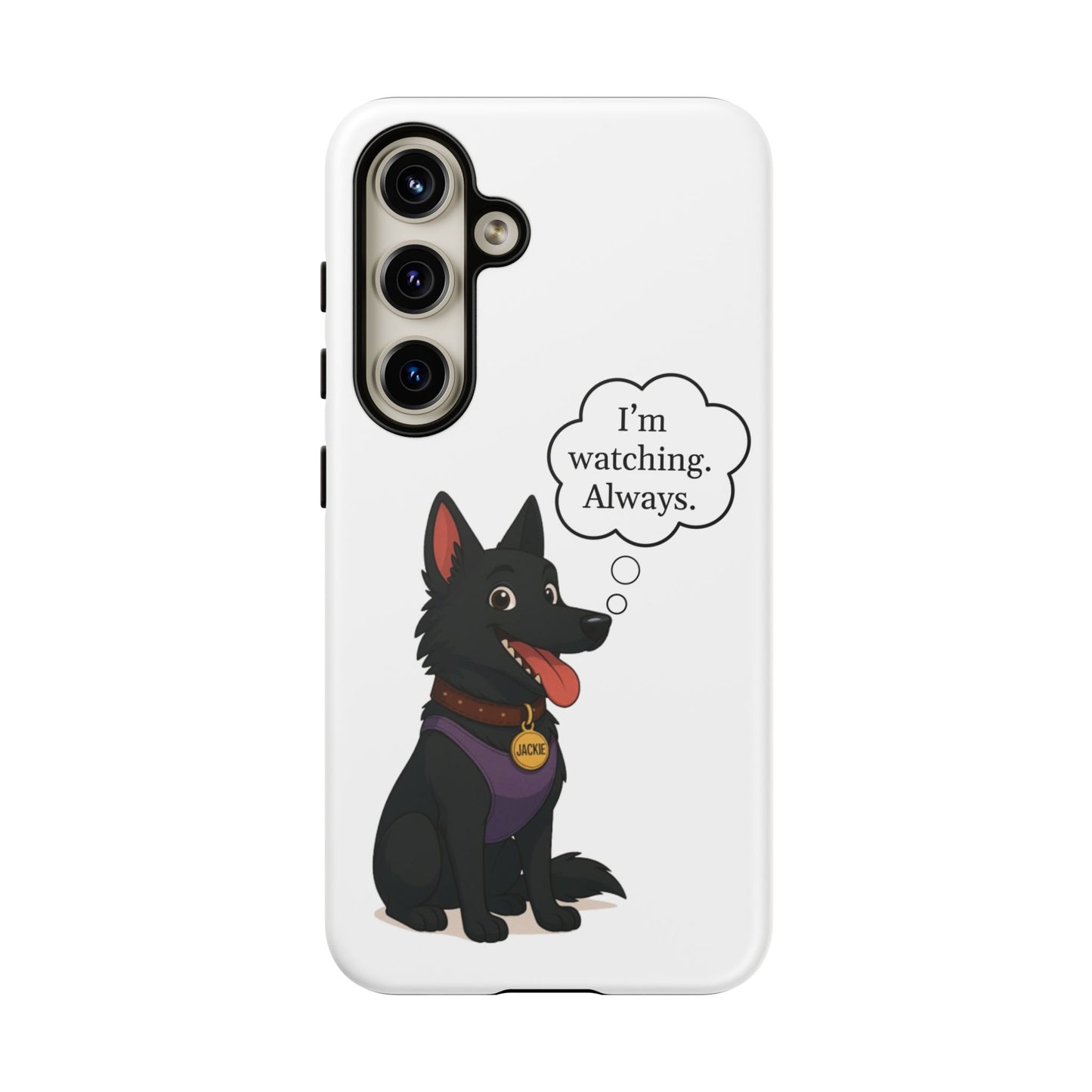 Jackie the Watcher – Funny Dog Phone Case