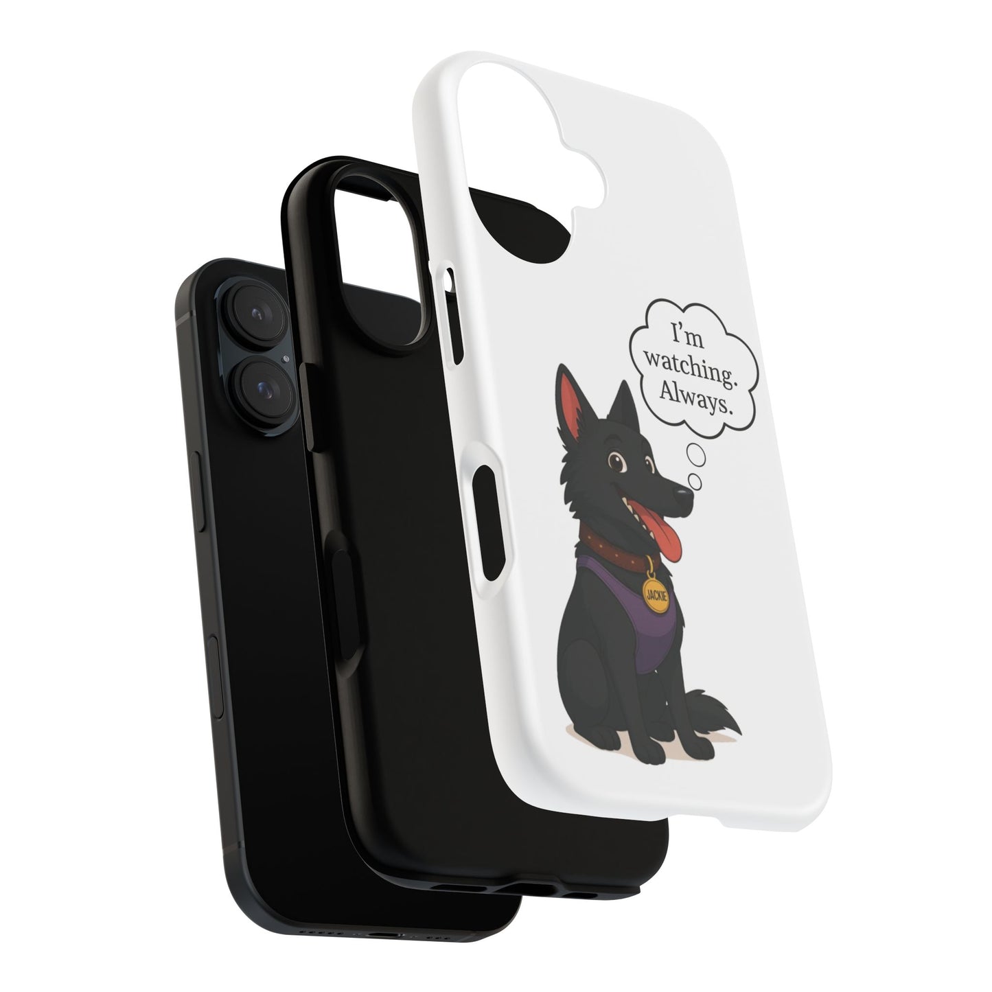 Jackie the Watcher – Funny Dog Phone Case