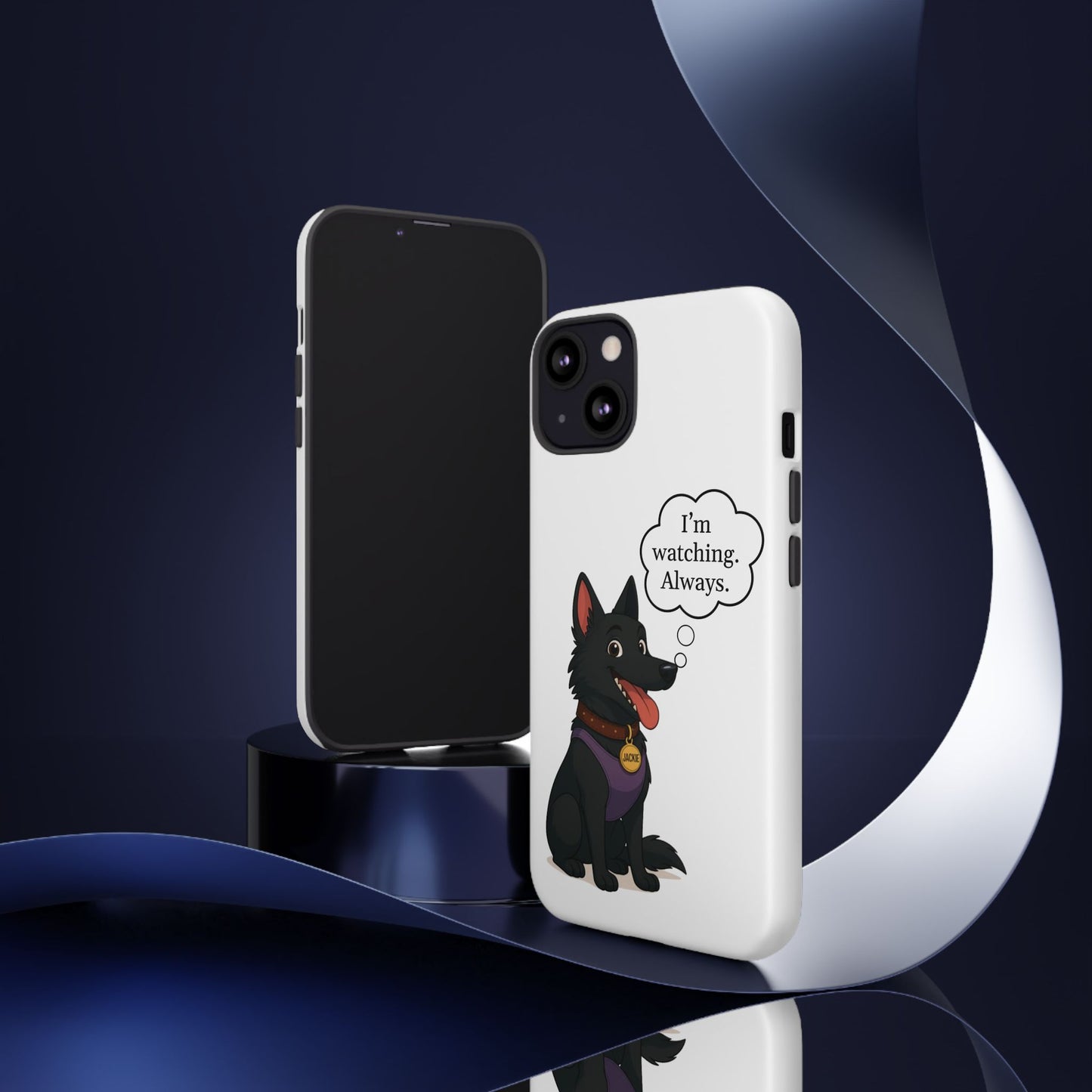 Jackie the Watcher – Funny Dog Phone Case