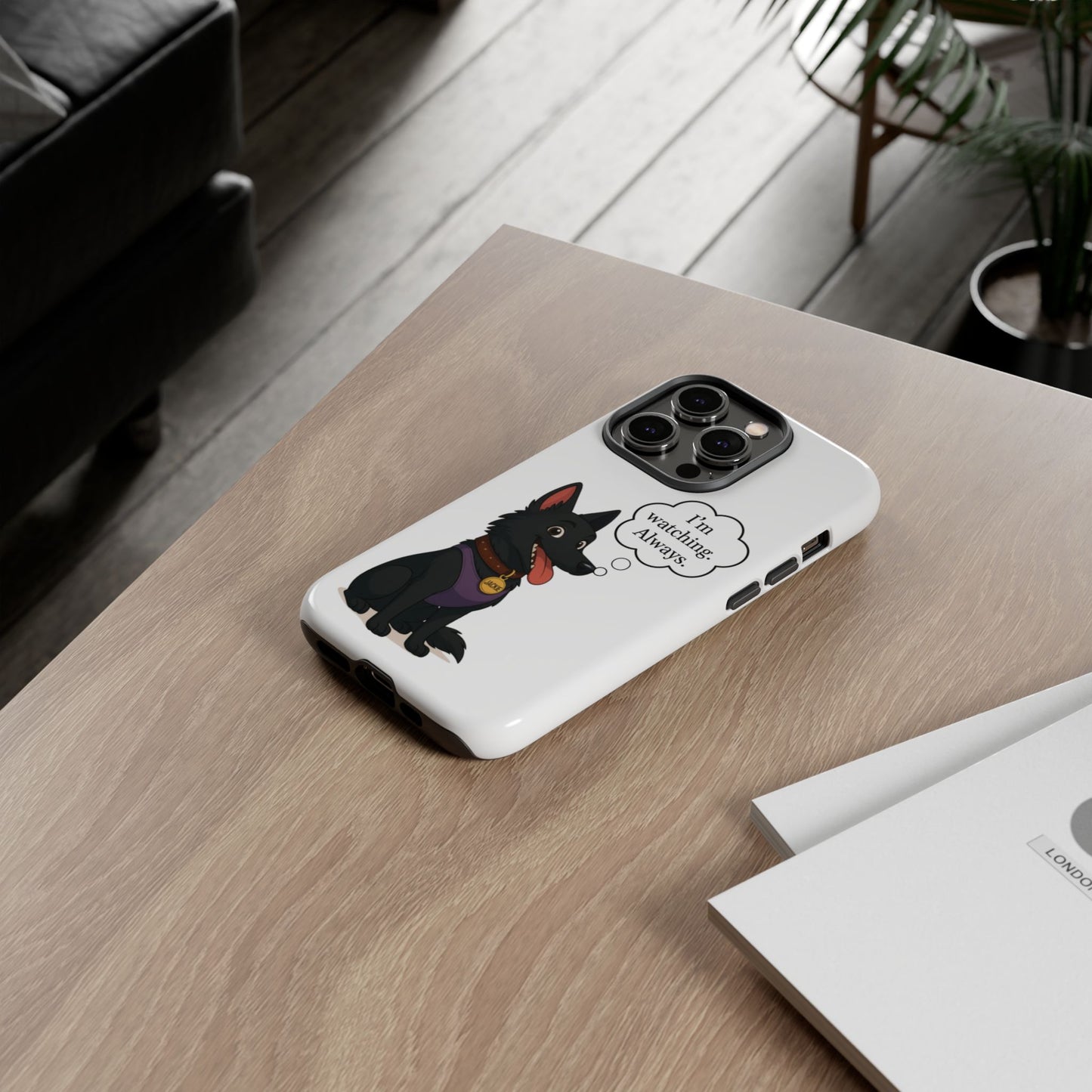 Jackie the Watcher – Funny Dog Phone Case