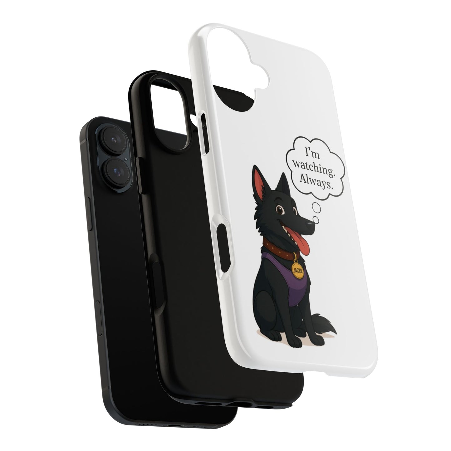 Jackie the Watcher – Funny Dog Phone Case