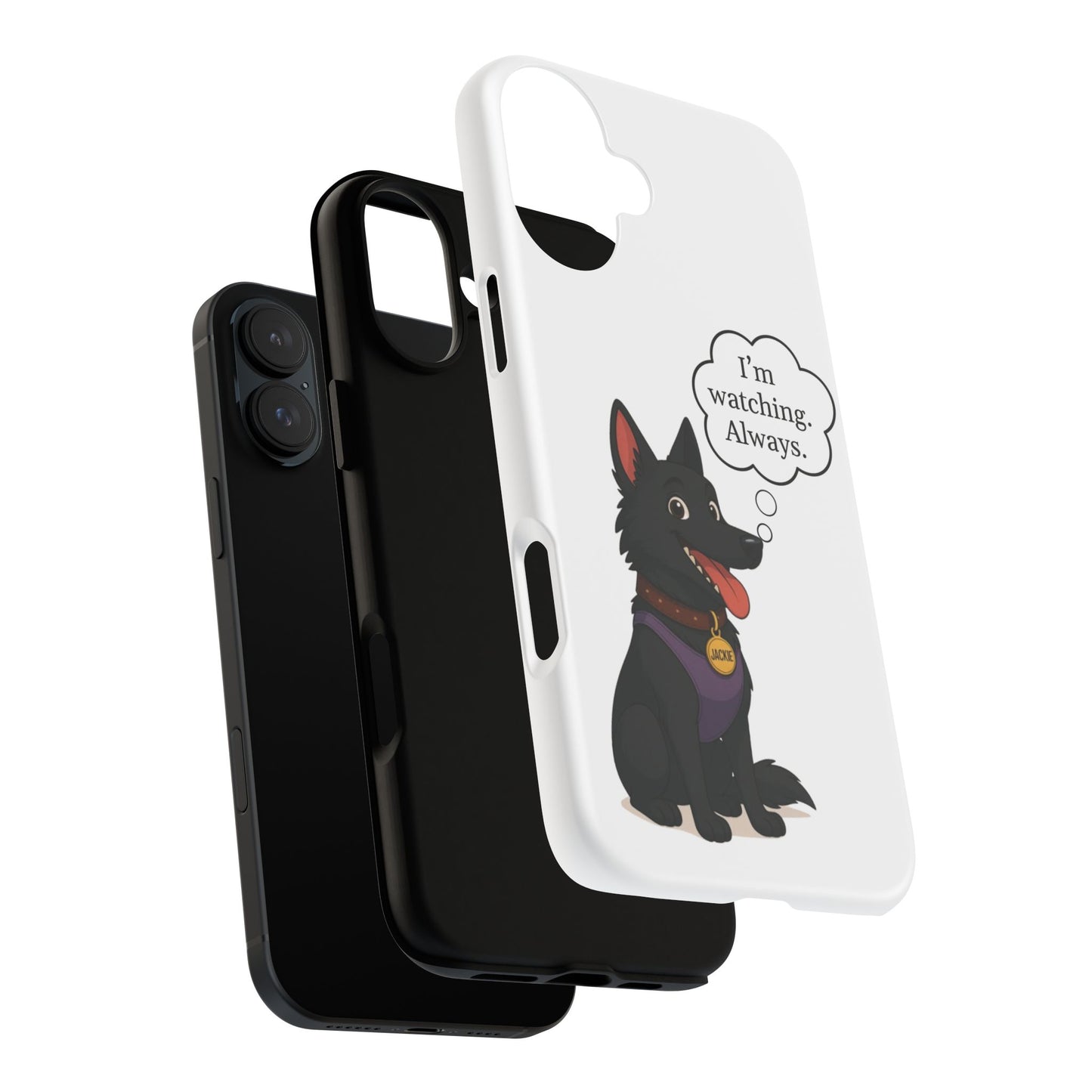 Jackie the Watcher – Funny Dog Phone Case