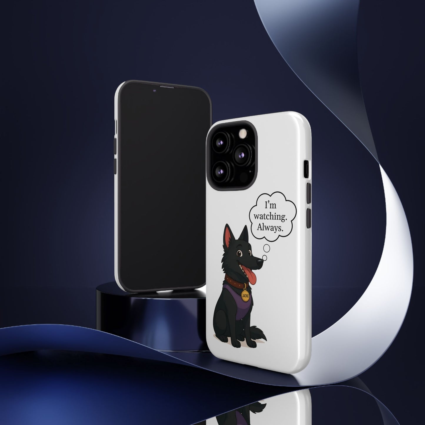 Jackie the Watcher – Funny Dog Phone Case