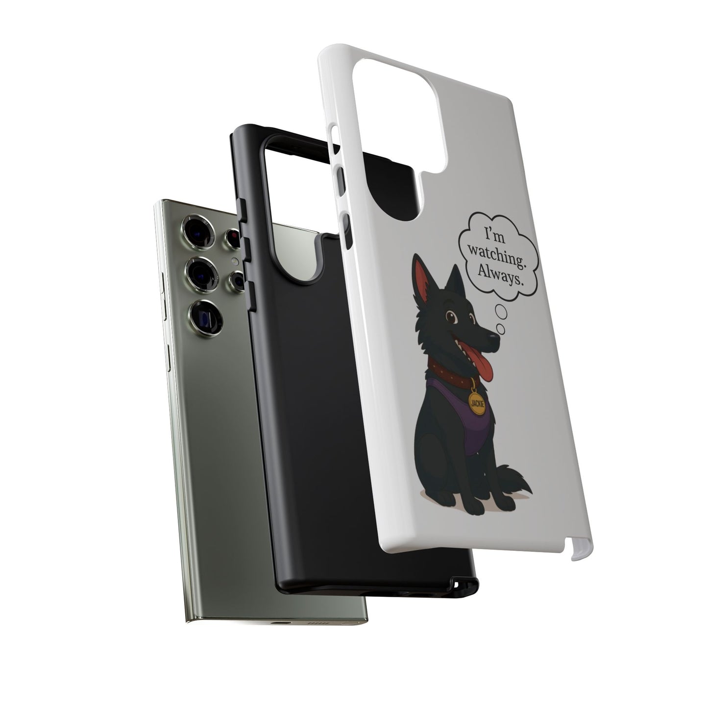 Jackie the Watcher – Funny Dog Phone Case
