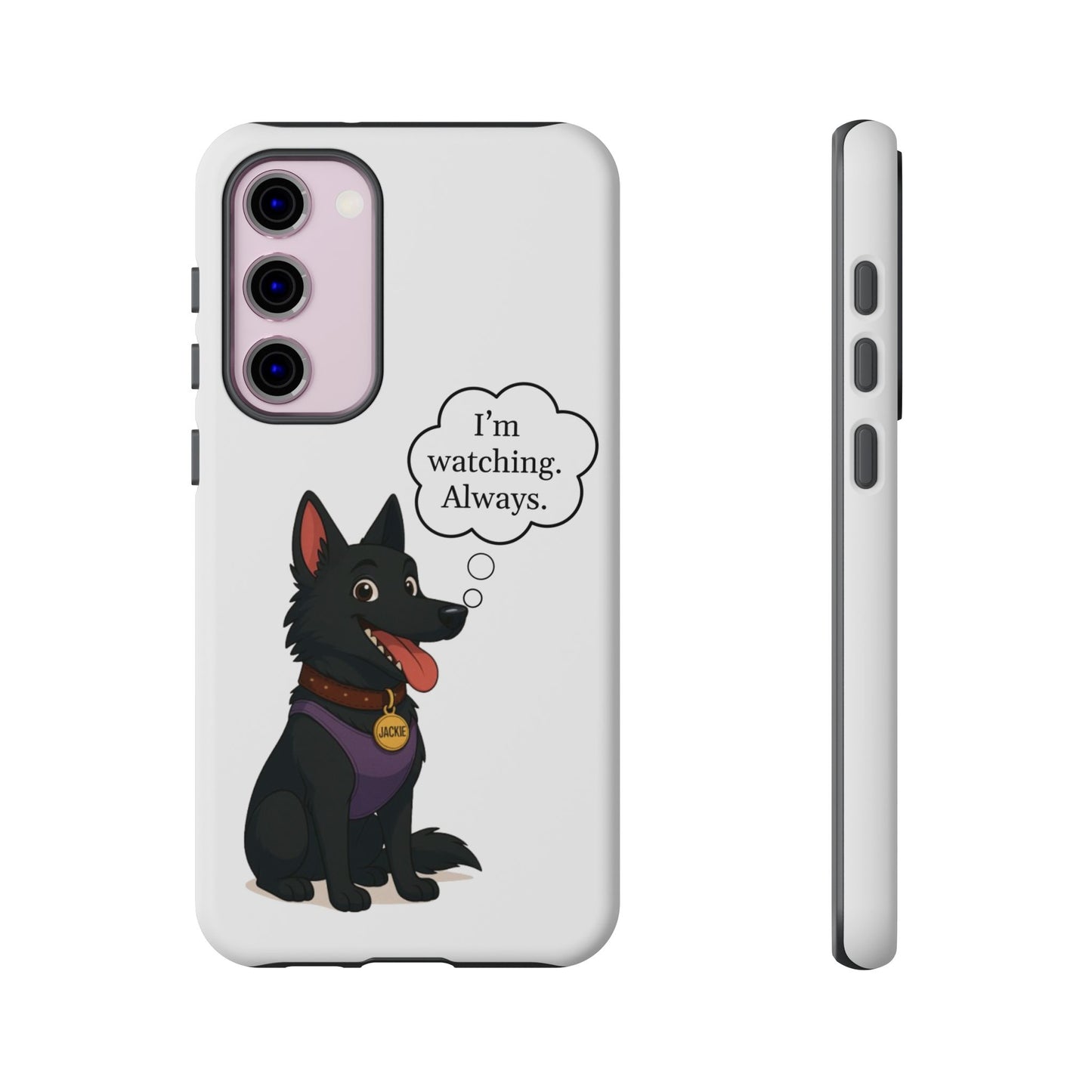 Jackie the Watcher – Funny Dog Phone Case