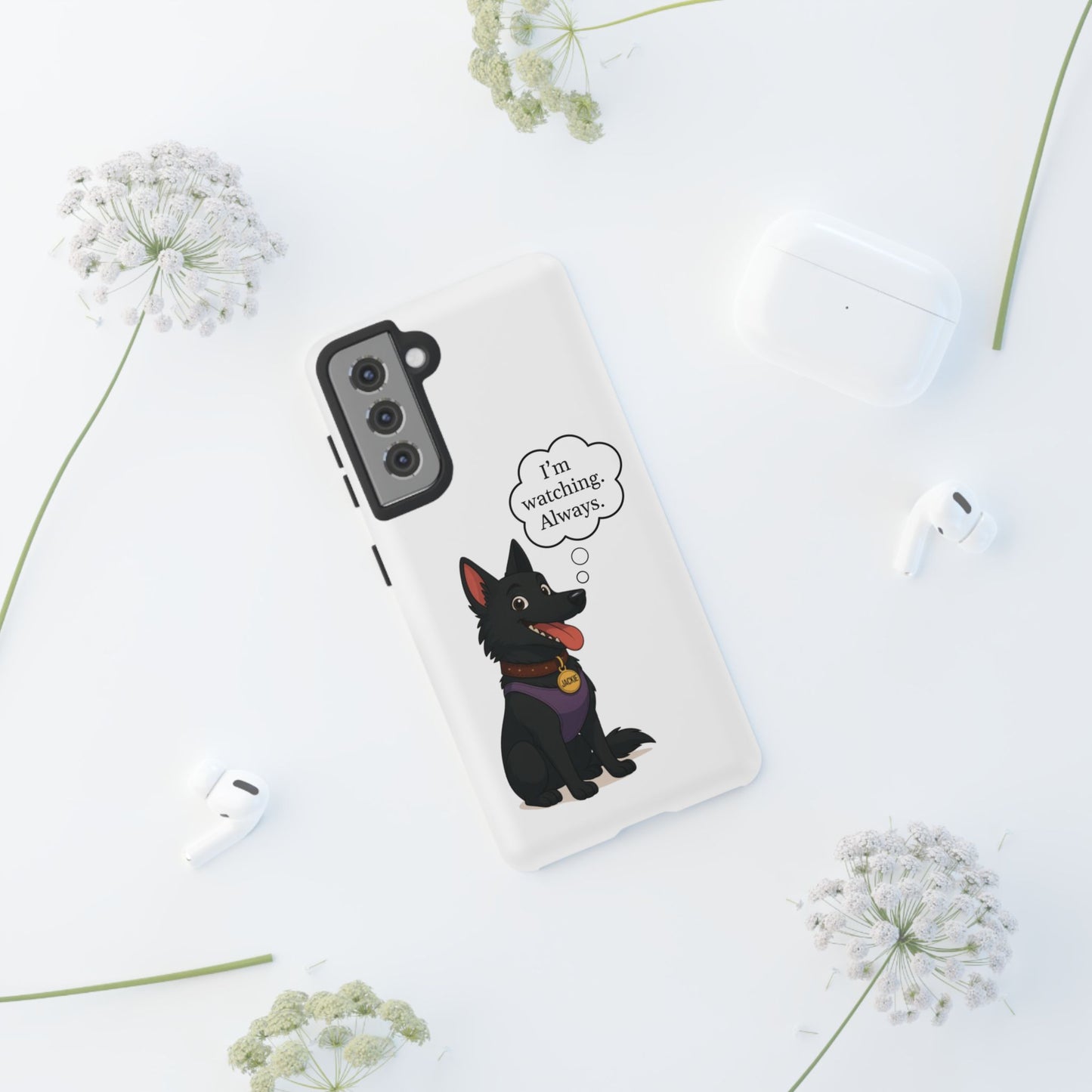 Jackie the Watcher – Funny Dog Phone Case