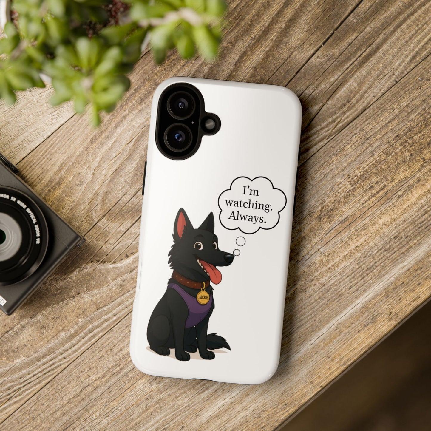 Jackie the Watcher – Funny Dog Phone Case