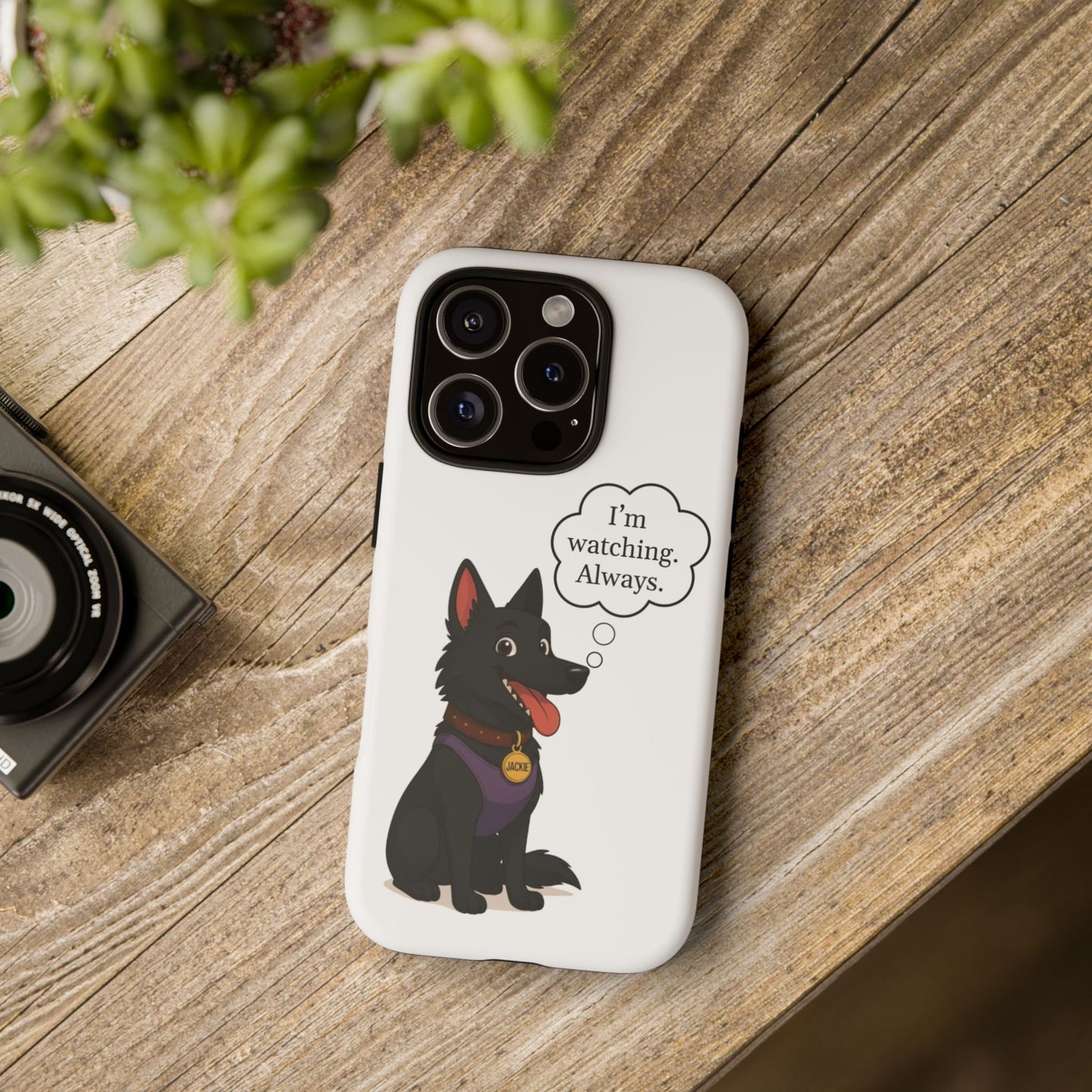 Jackie the Watcher – Funny Dog Phone Case