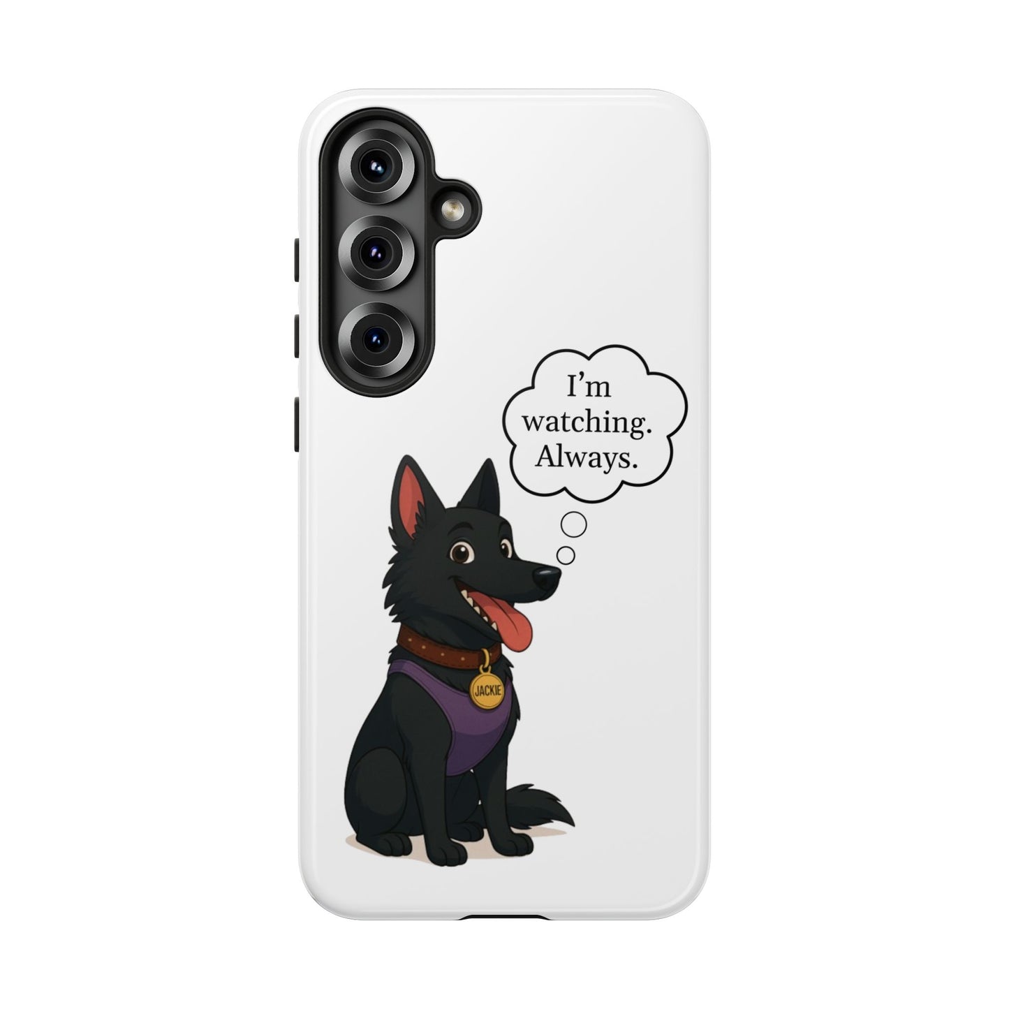Jackie the Watcher – Funny Dog Phone Case