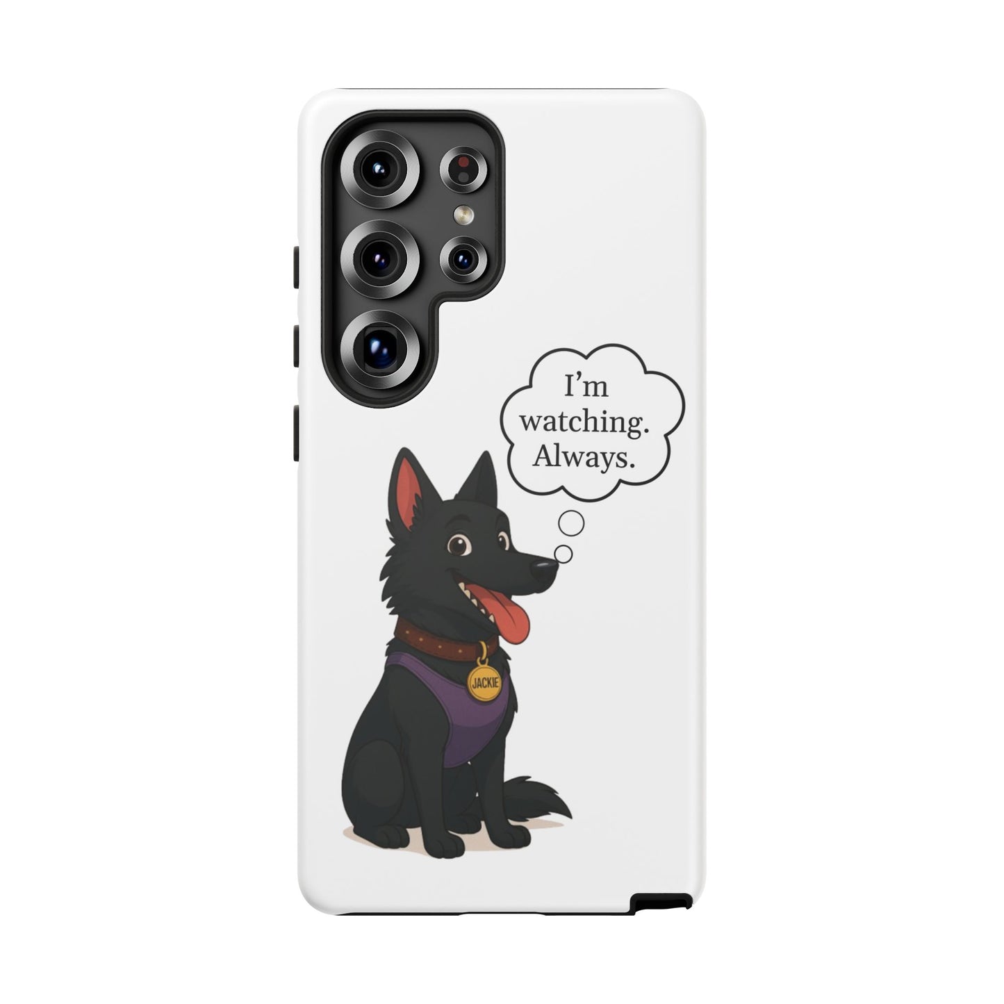 Jackie the Watcher – Funny Dog Phone Case