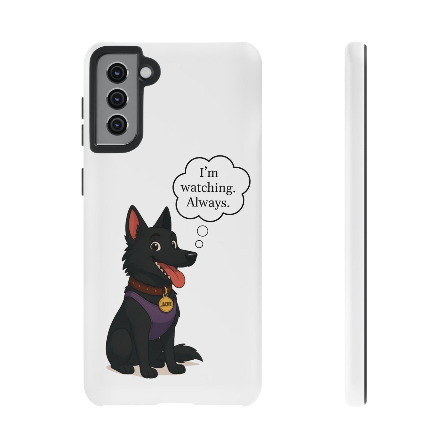 Jackie the Watcher – Funny Dog Phone Case