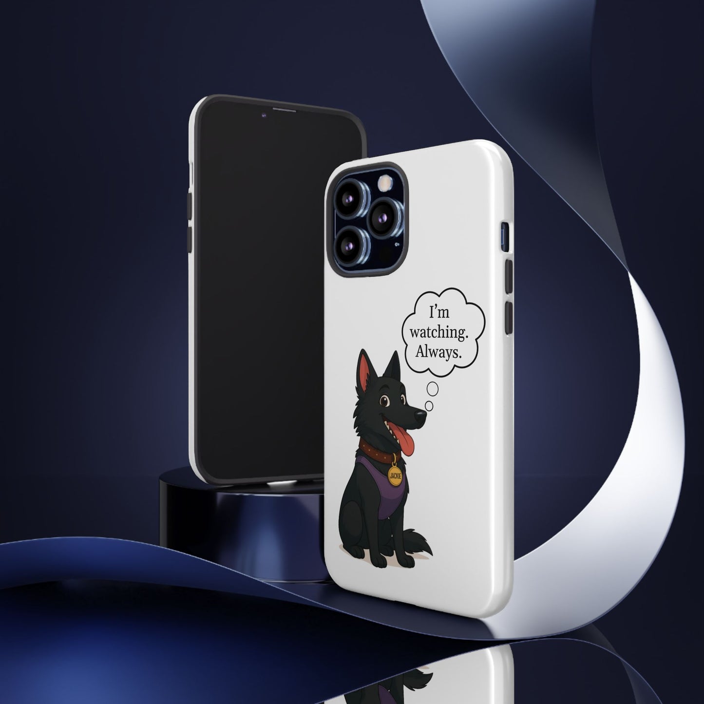Jackie the Watcher – Funny Dog Phone Case