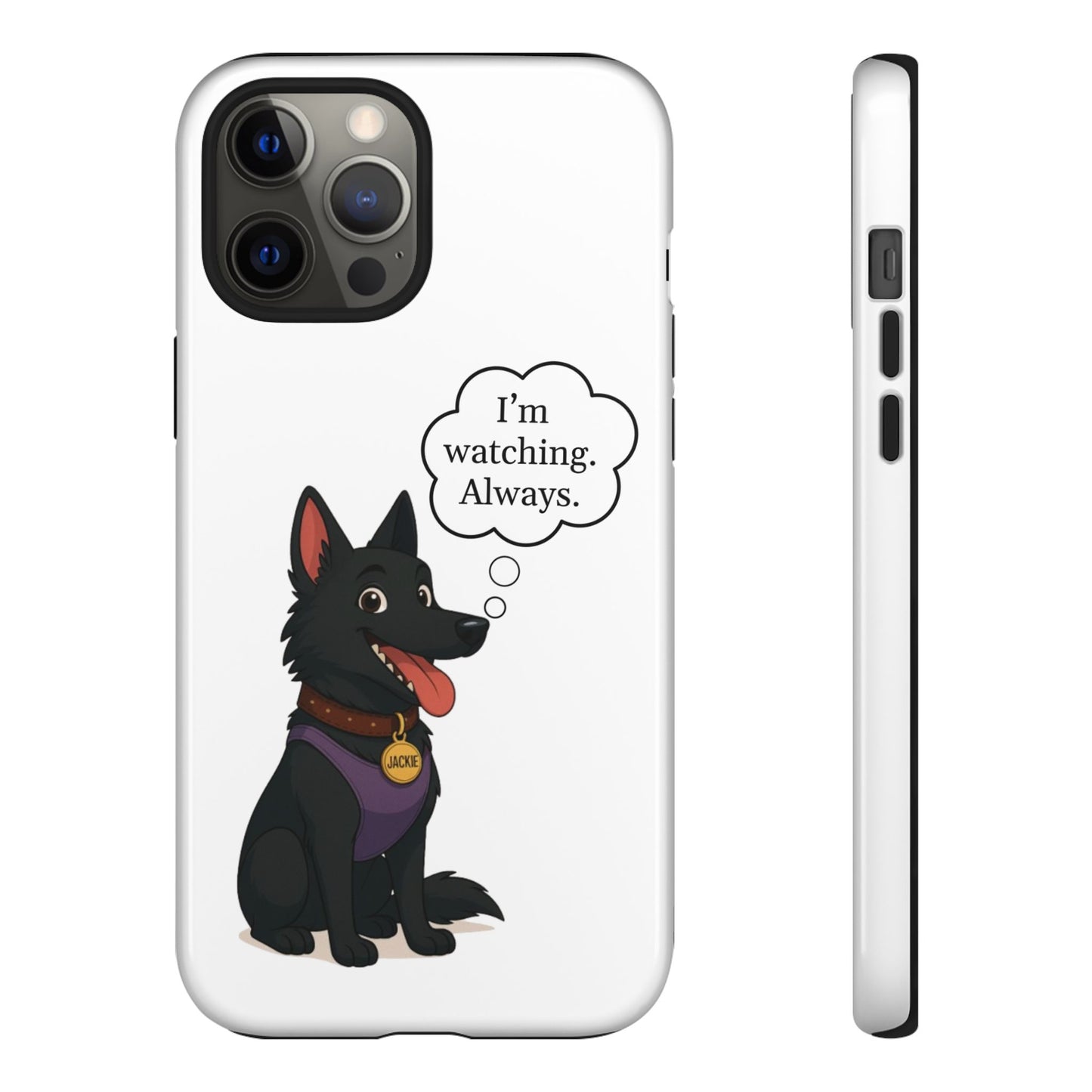 Jackie the Watcher – Funny Dog Phone Case
