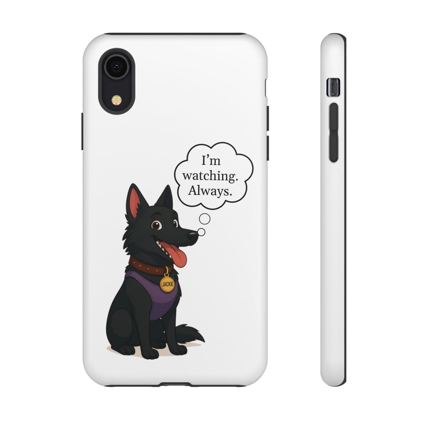 Jackie the Watcher – Funny Dog Phone Case
