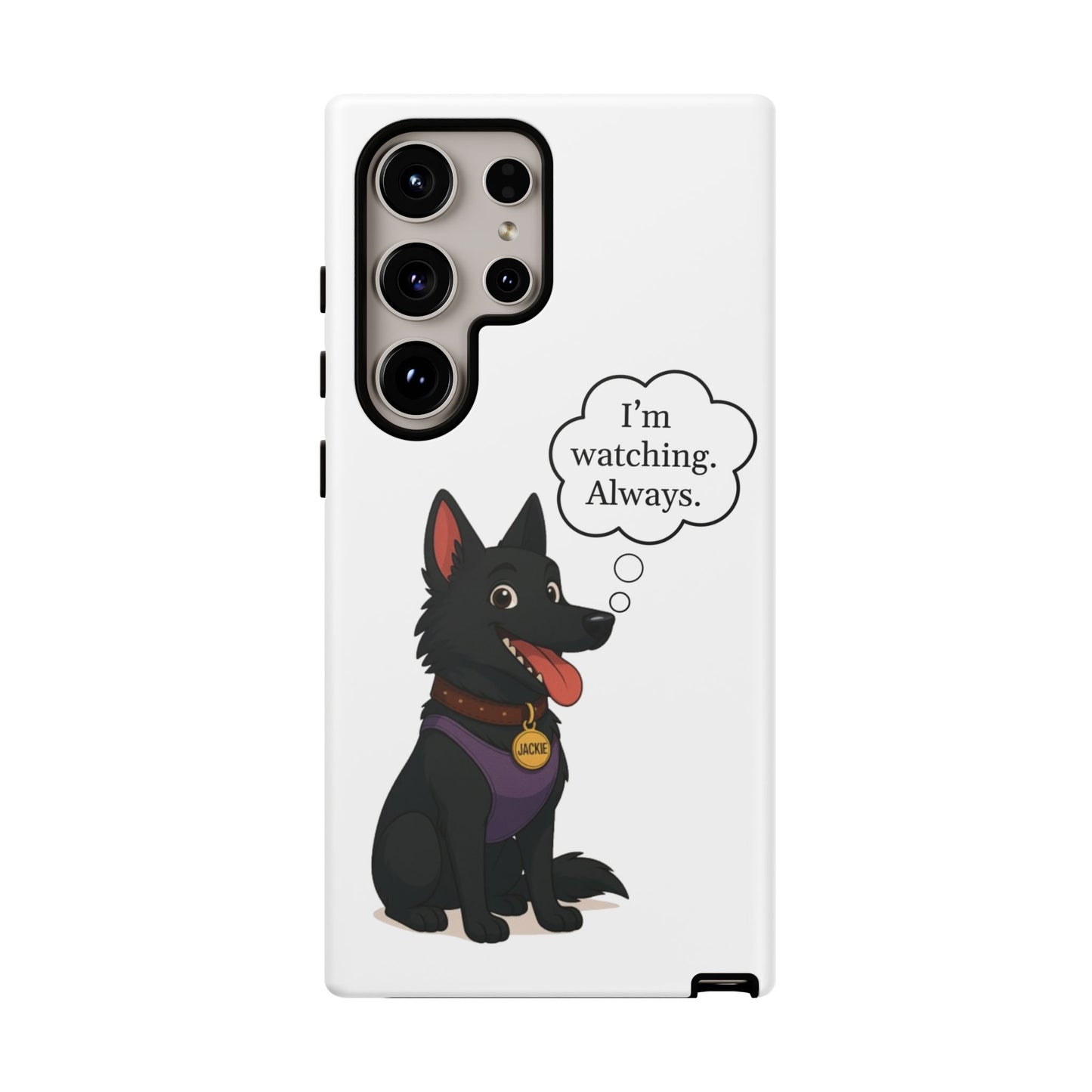Jackie the Watcher – Funny Dog Phone Case