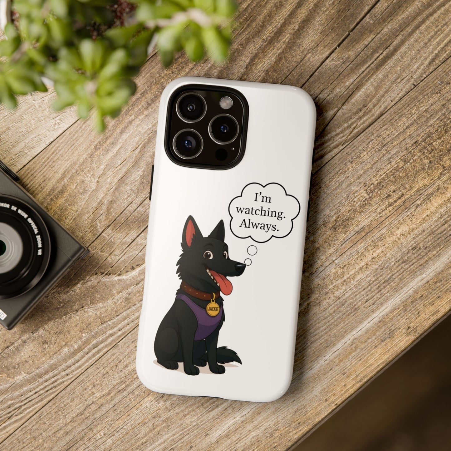 Jackie the Watcher – Funny Dog Phone Case