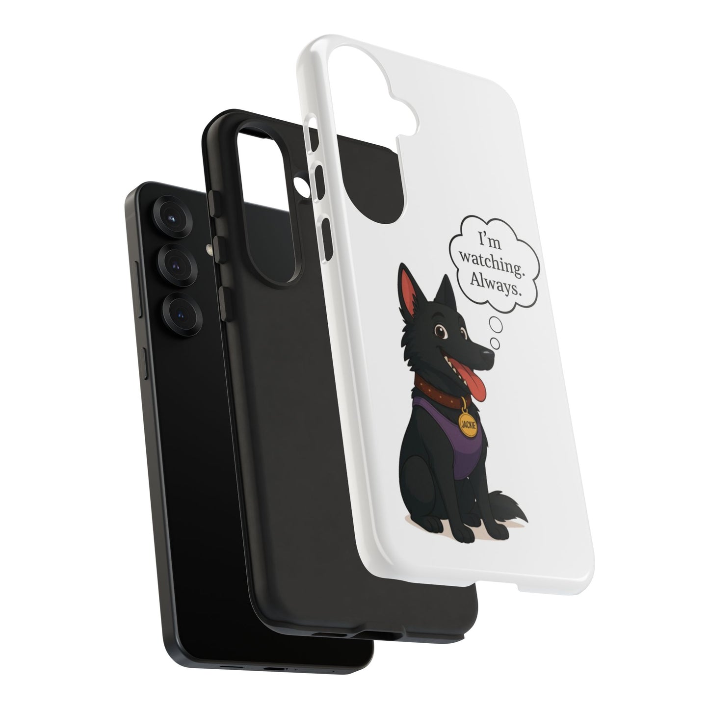 Jackie the Watcher – Funny Dog Phone Case