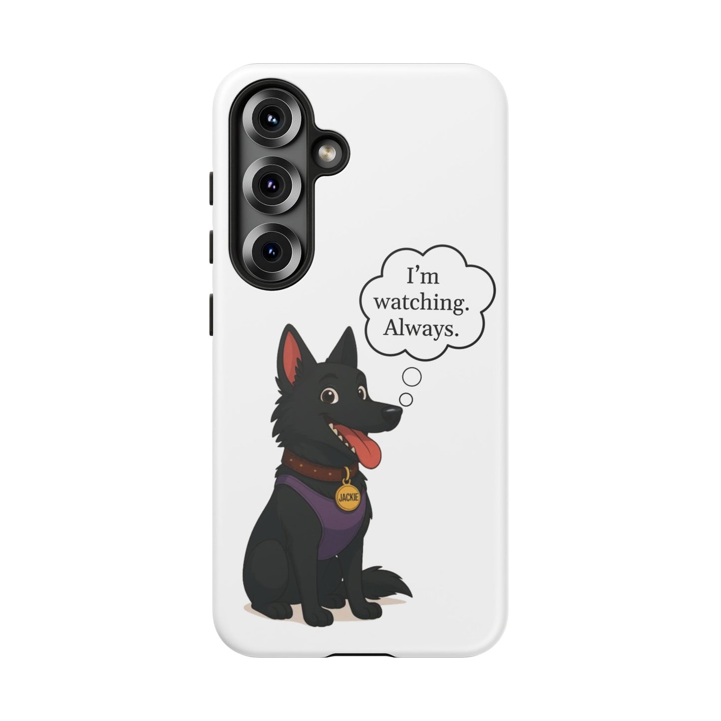 Jackie the Watcher – Funny Dog Phone Case