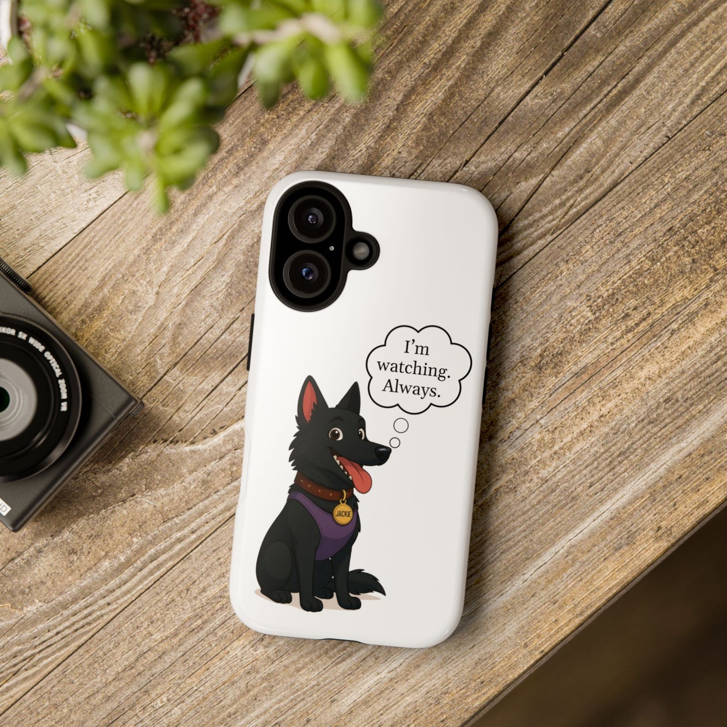 Jackie the Watcher – Funny Dog Phone Case