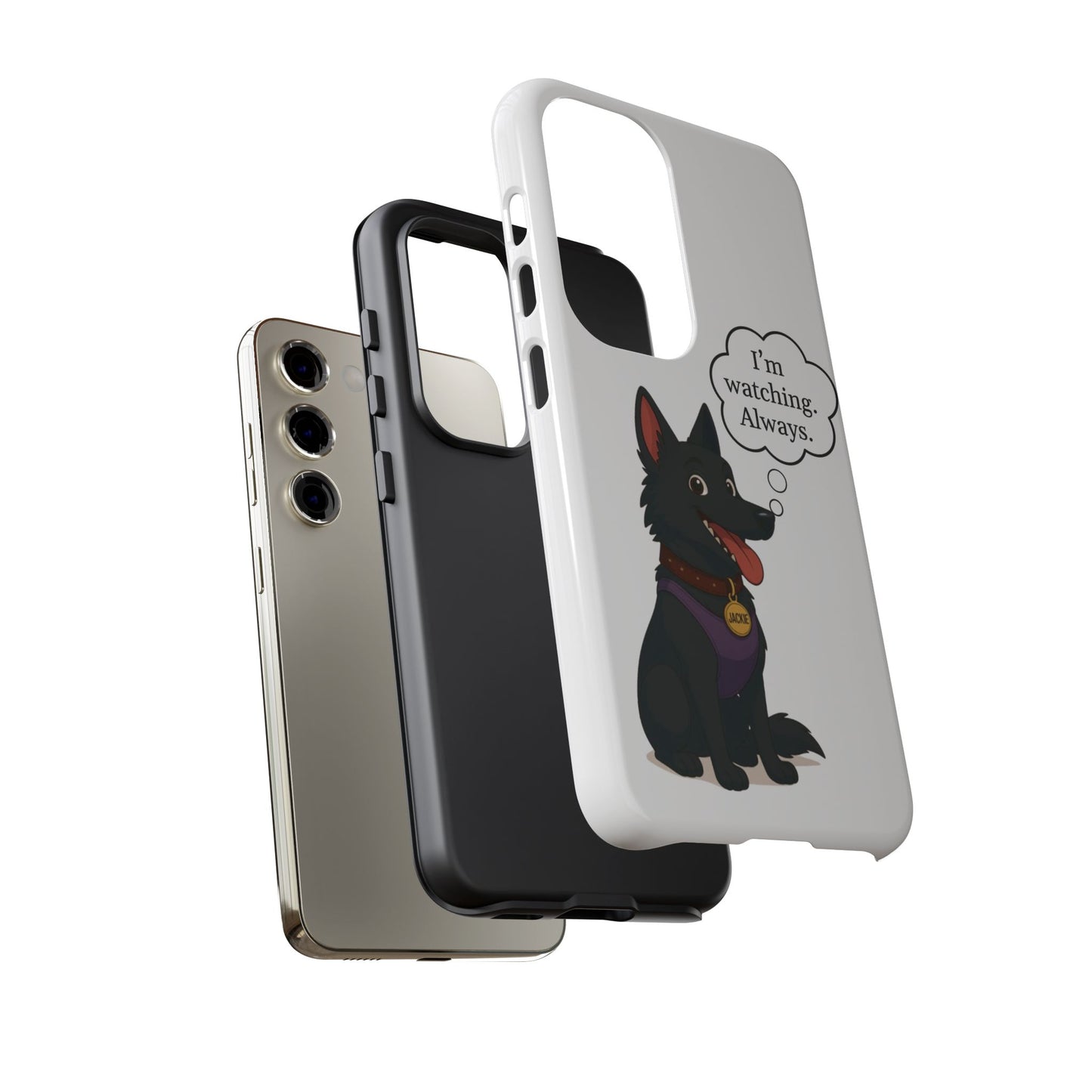 Jackie the Watcher – Funny Dog Phone Case