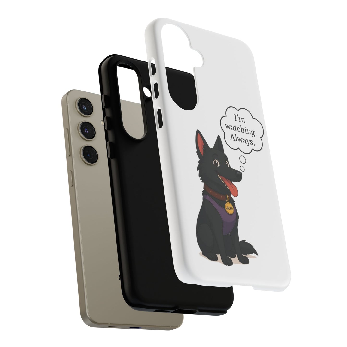 Jackie the Watcher – Funny Dog Phone Case