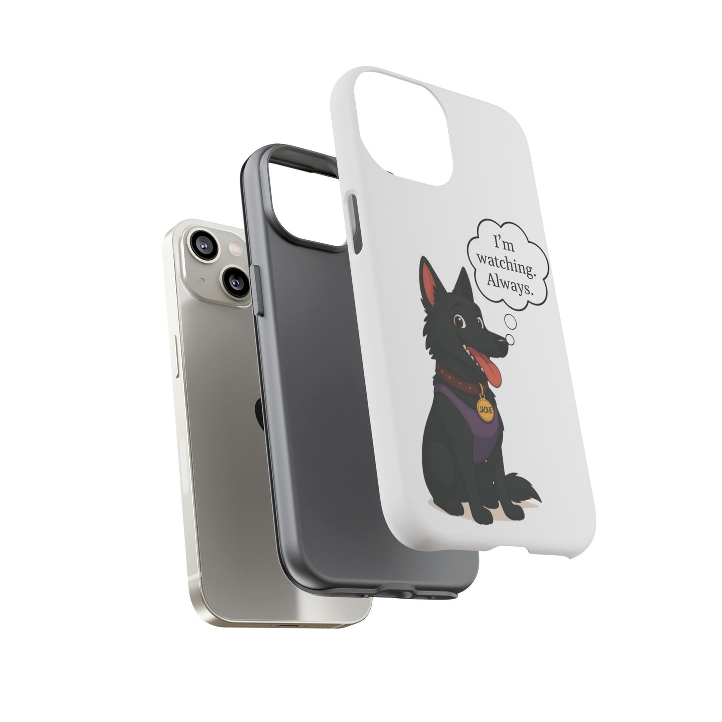 Jackie the Watcher – Funny Dog Phone Case