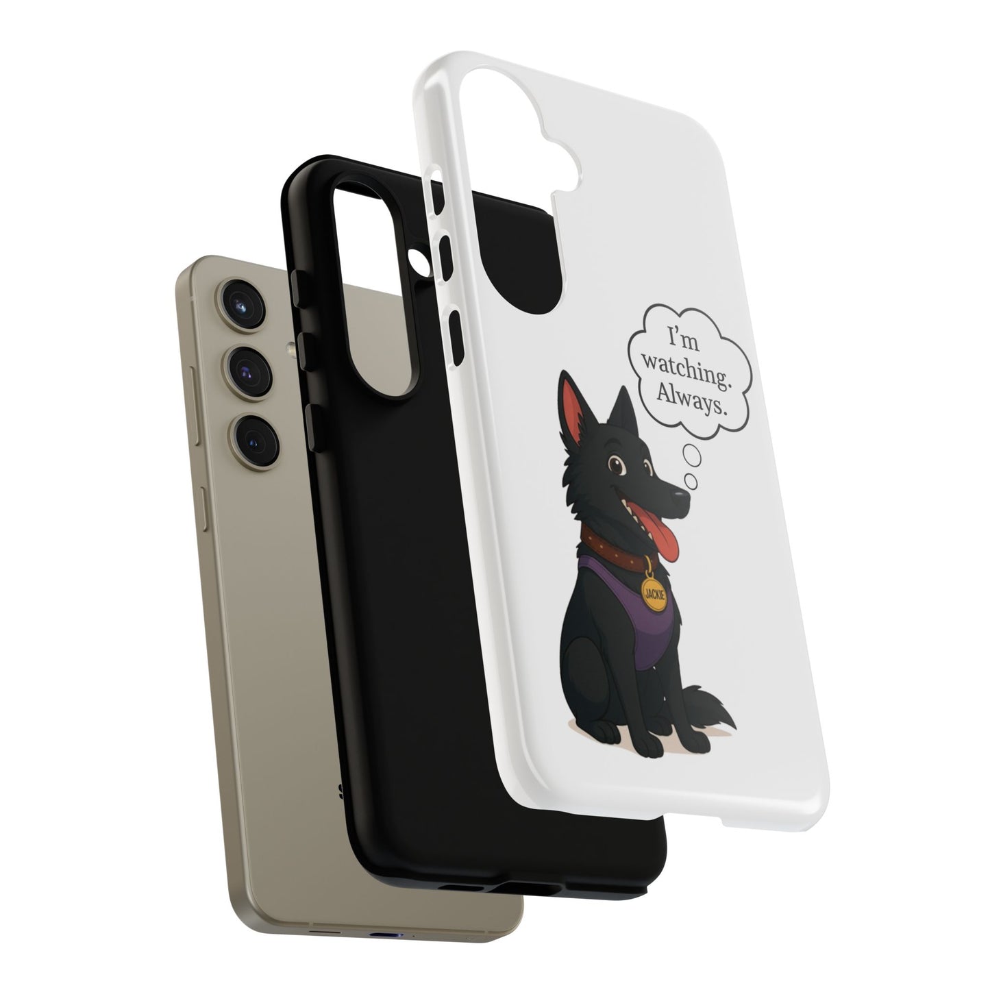 Jackie the Watcher – Funny Dog Phone Case