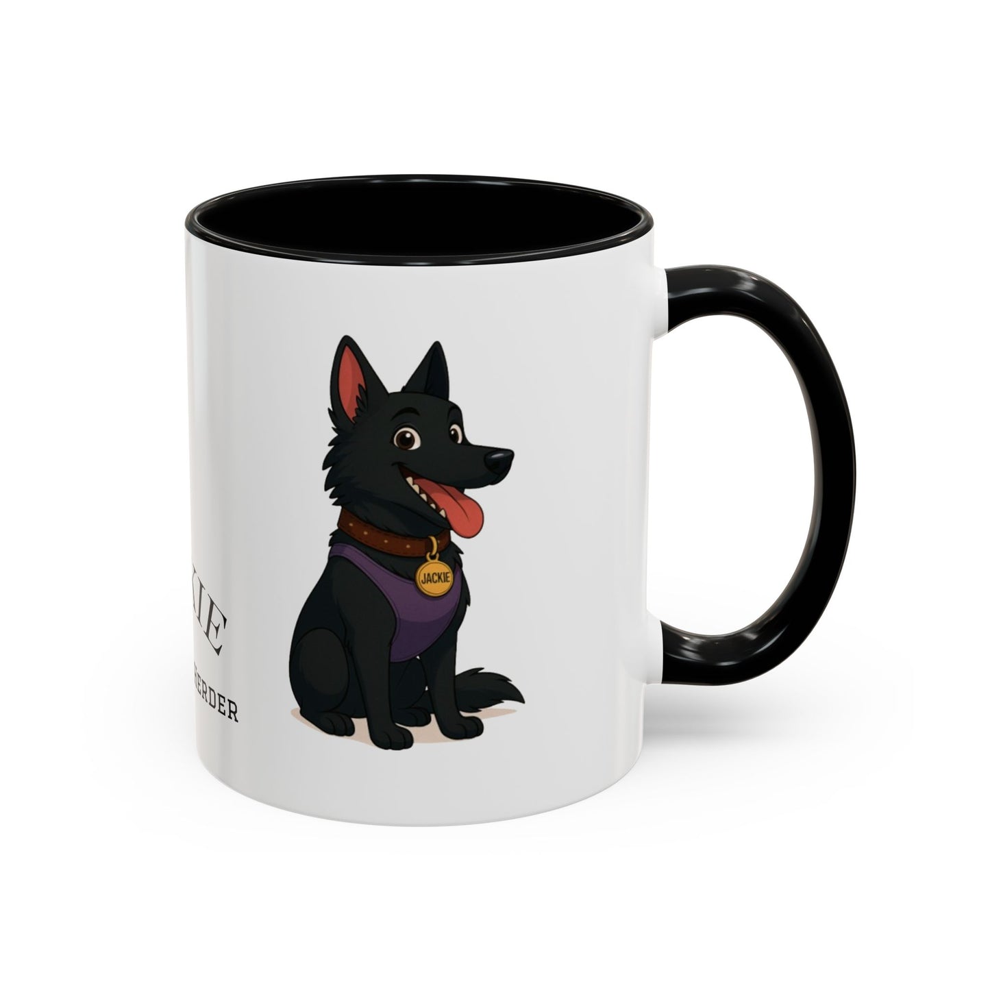 Funny Belgian Shepherd Dog Mug – Jackie the Happy Herder