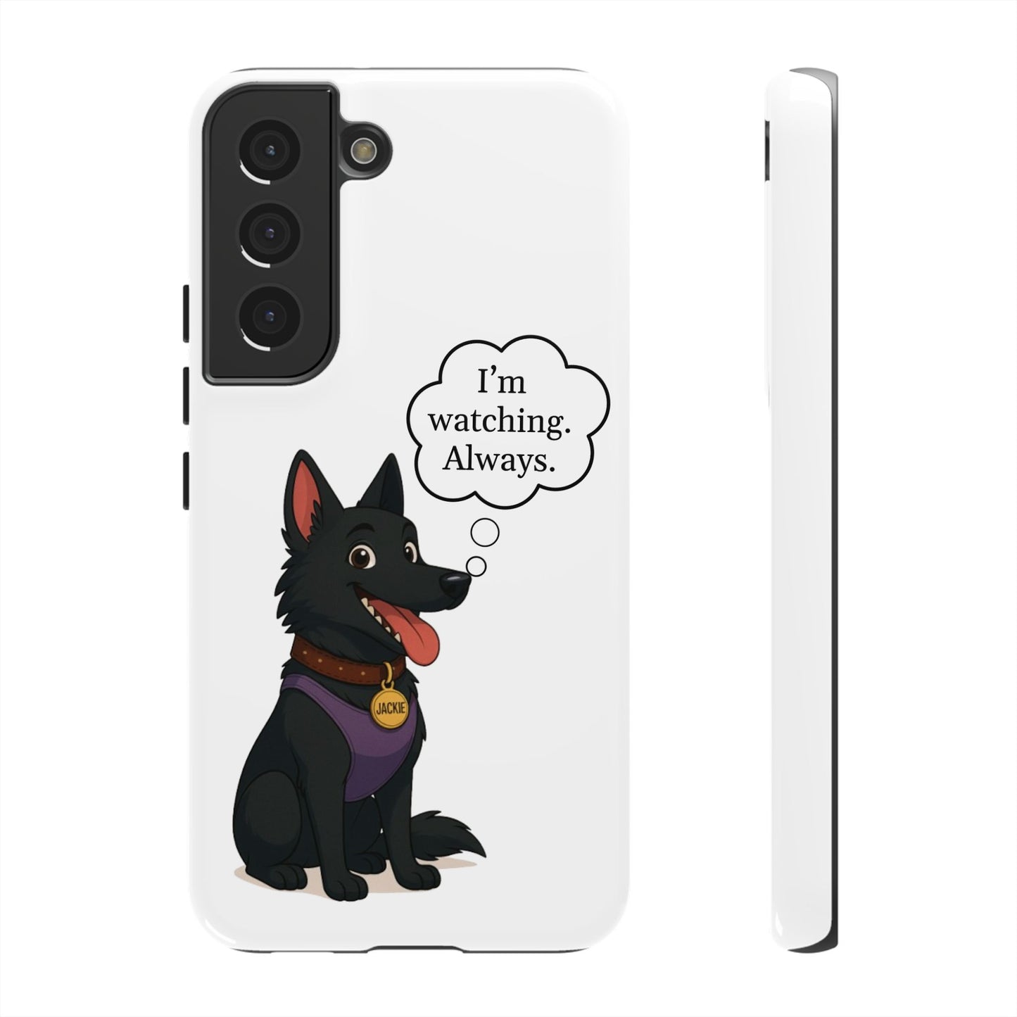 Jackie the Watcher – Funny Dog Phone Case