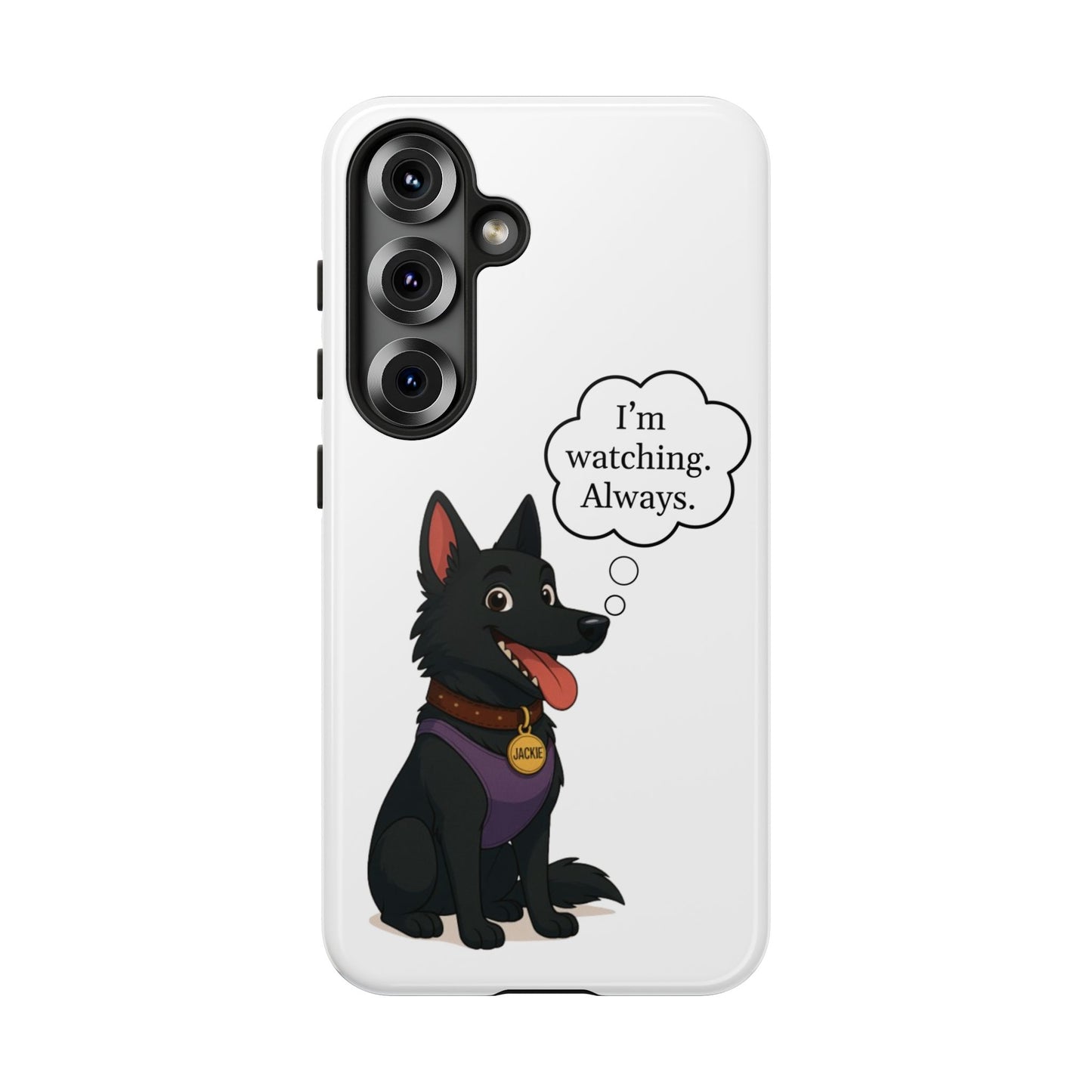 Jackie the Watcher – Funny Dog Phone Case