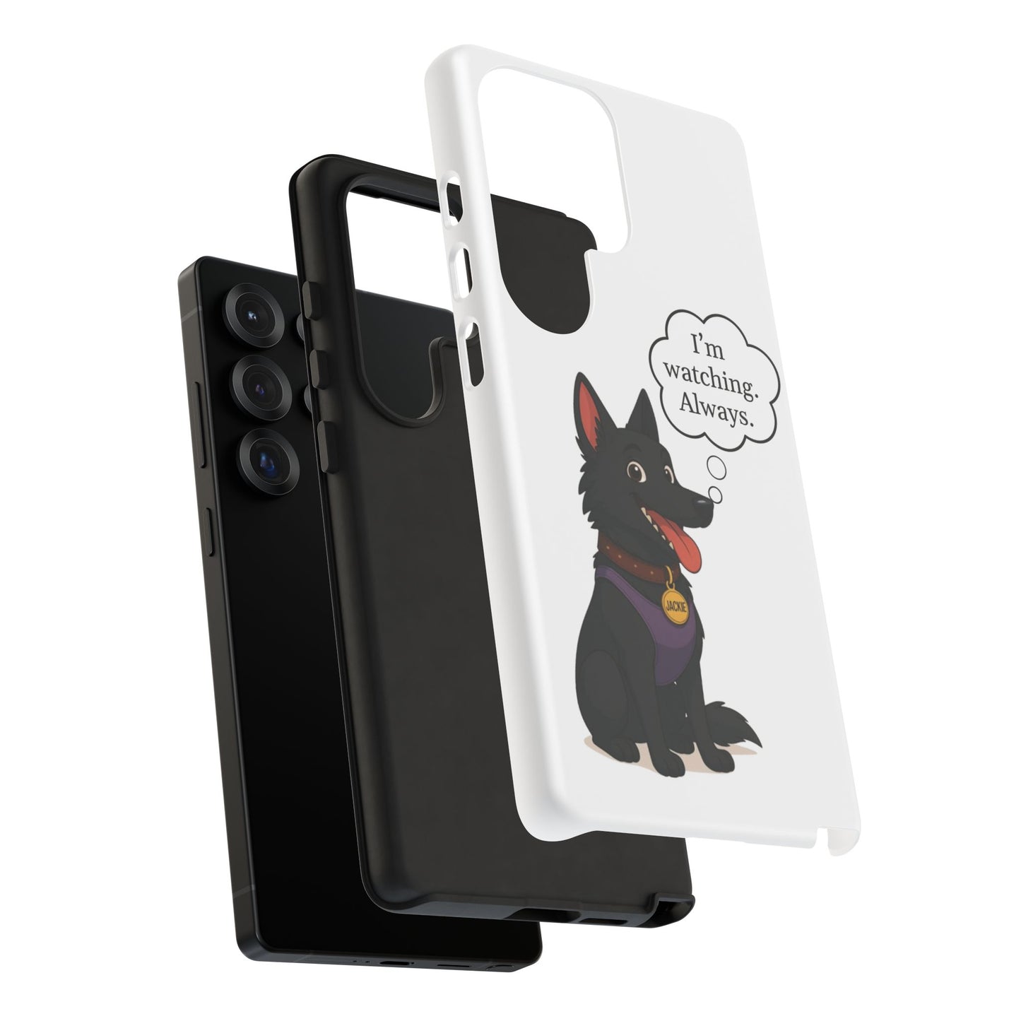Jackie the Watcher – Funny Dog Phone Case