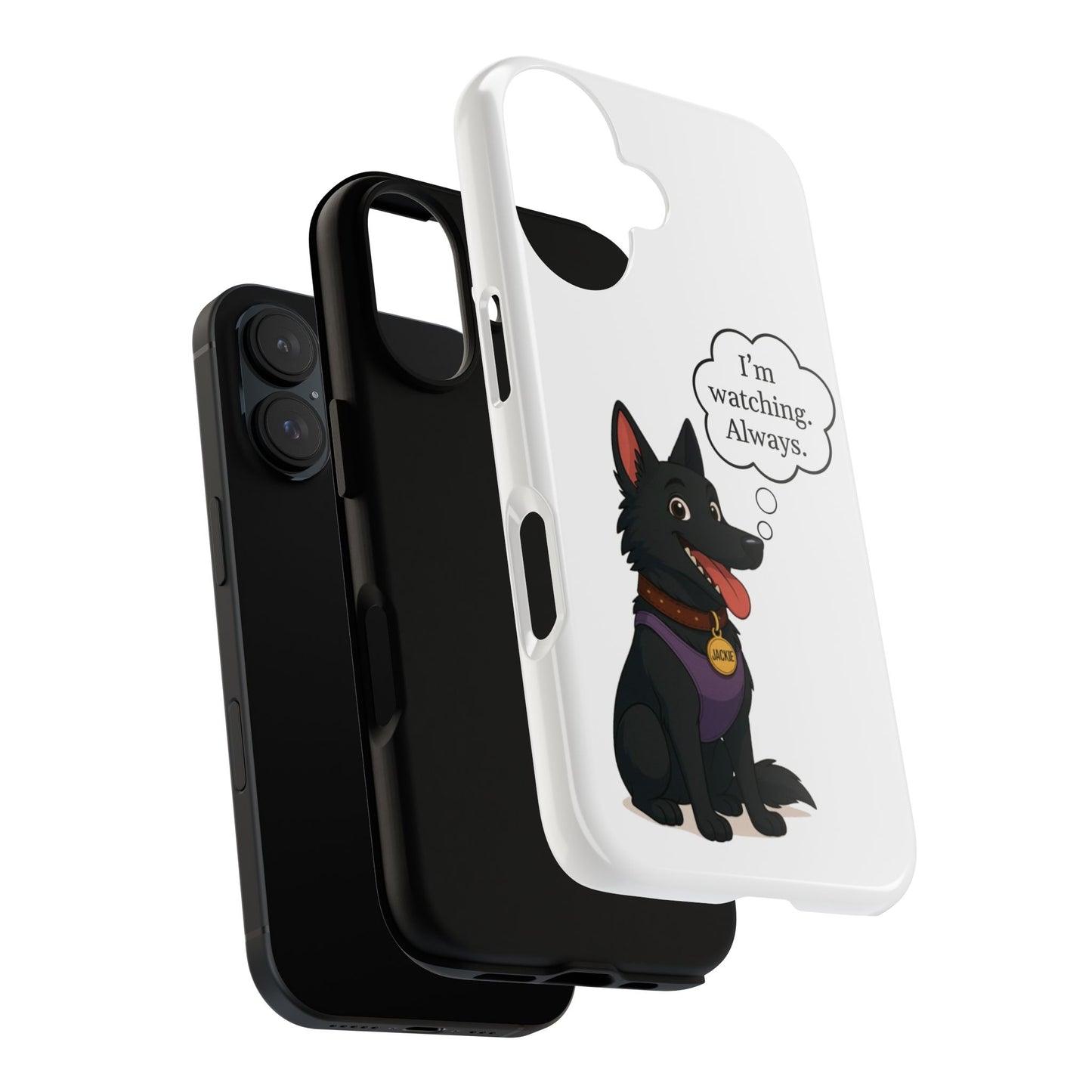 Jackie the Watcher – Funny Dog Phone Case